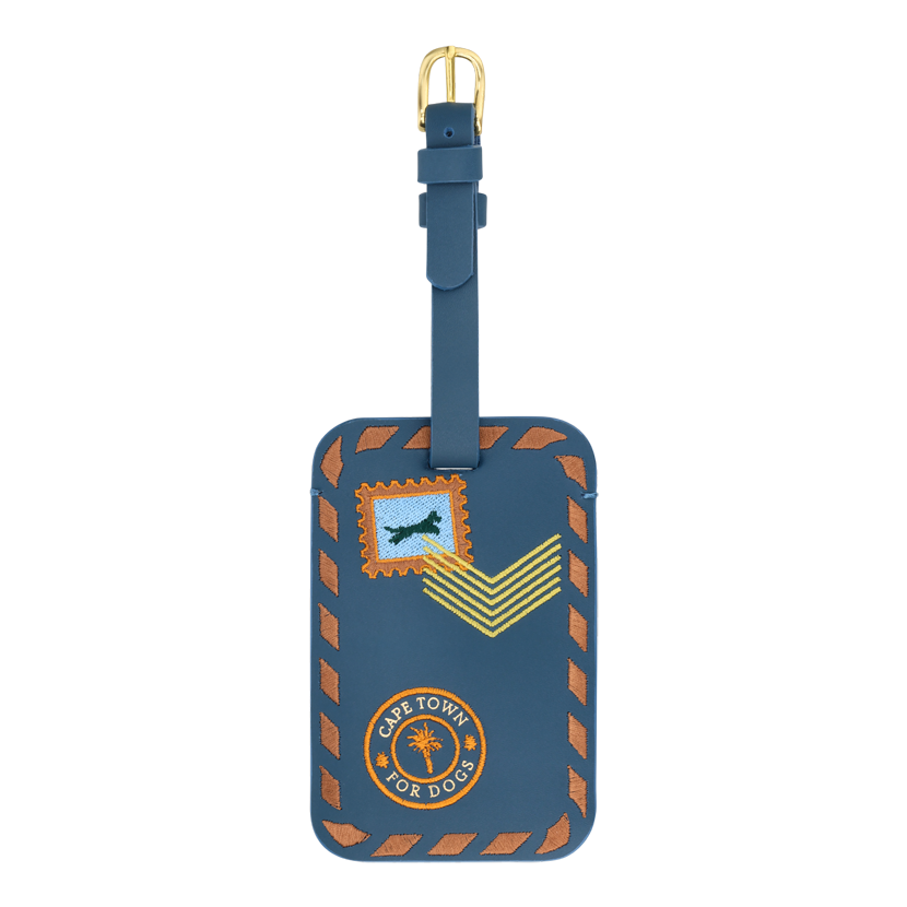 Embroidered Luggage Tag | Bloublommetjie