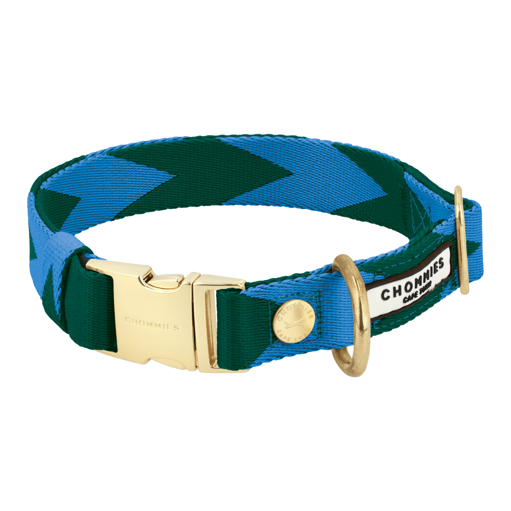Adjustable Quick-Release Collar | Blue & Green