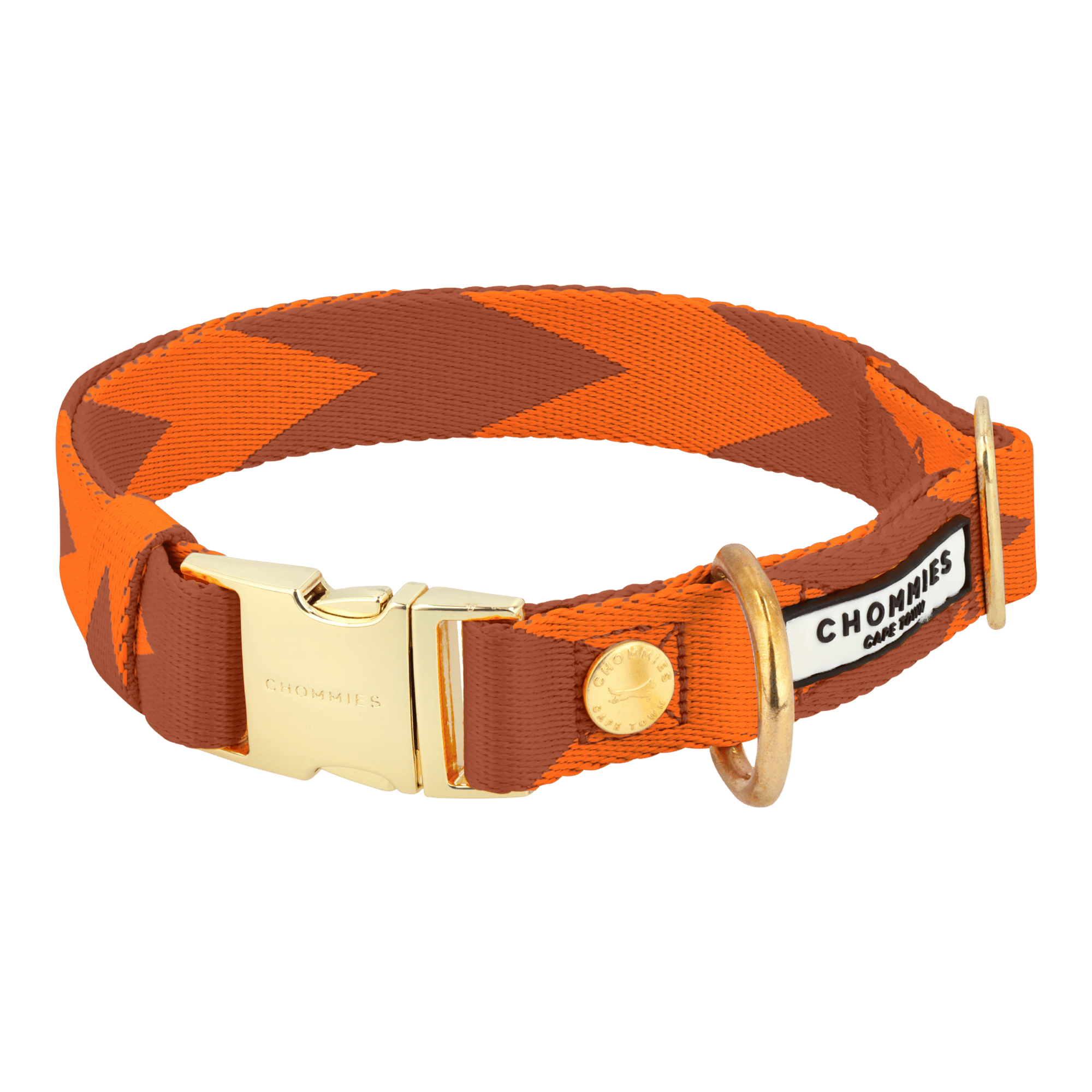 Adjustable Quick-Release Collar | Orange & Cognac