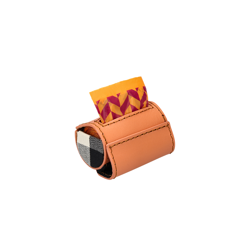 Velcro Clip-On Poo Bag | Apricot