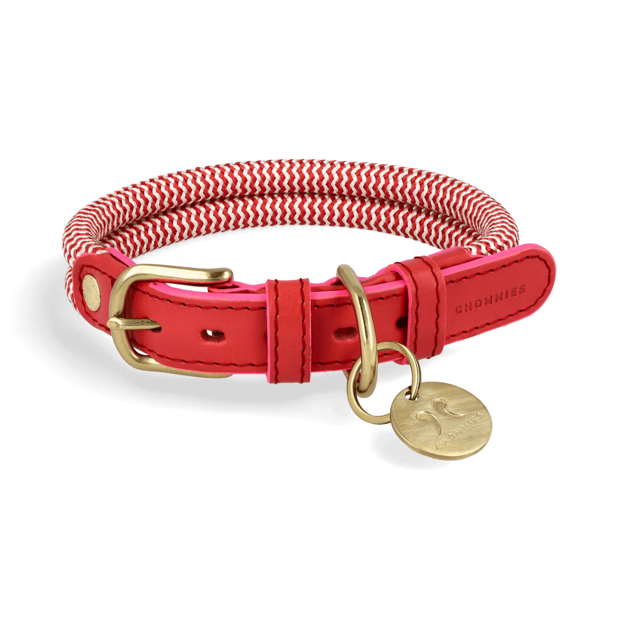 Adjustable Dog Collar | Candy Cane - Chommies