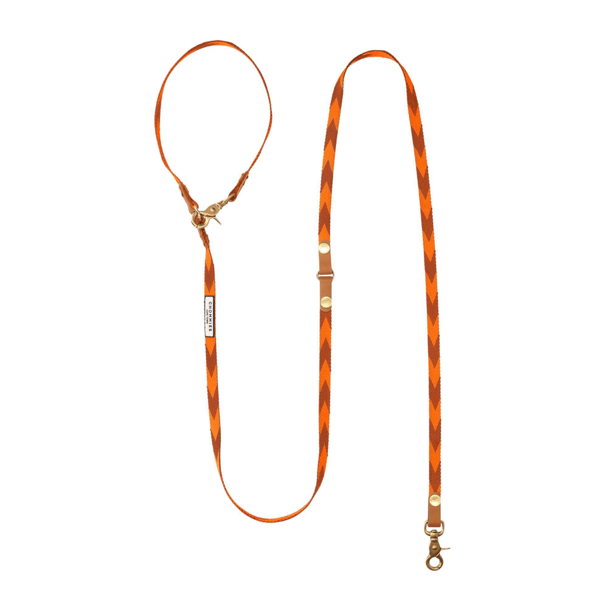 HandsFree Dog Leash | Orange & Cognac Mini
