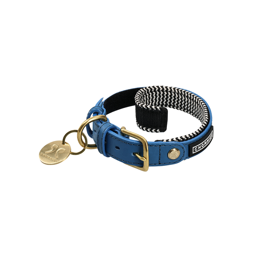 Adjustable Leather Dog Collar | Bloublommetjie