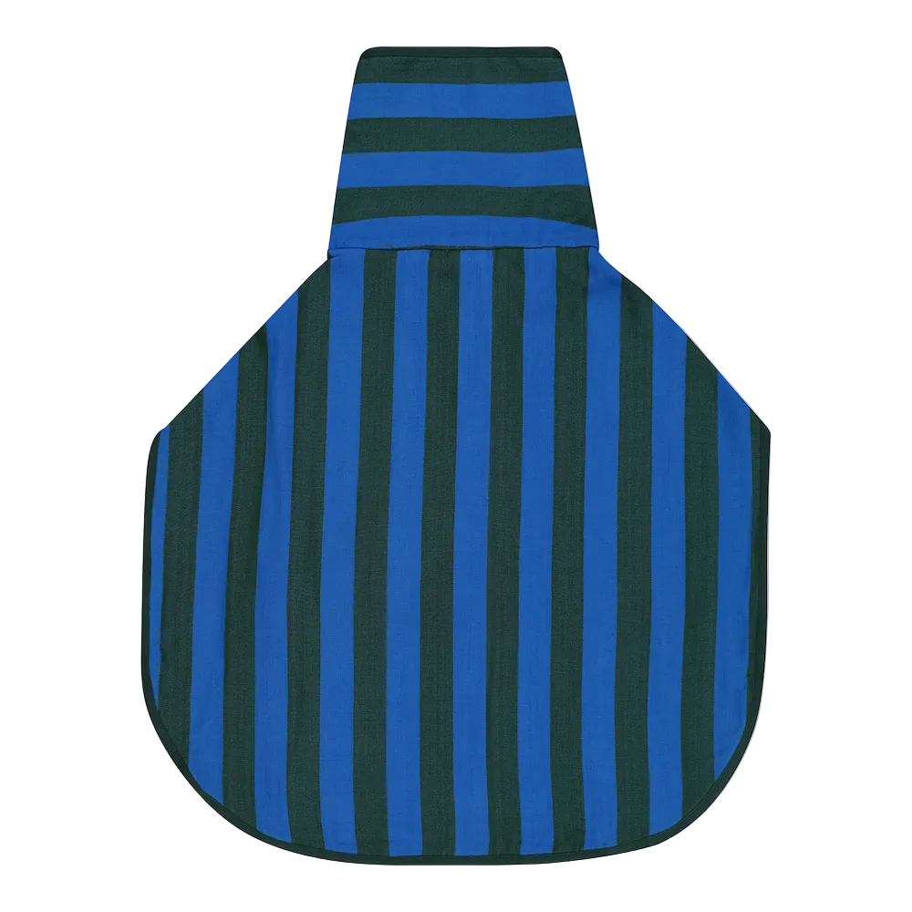 Dog Robe | Blue & Green Stripe