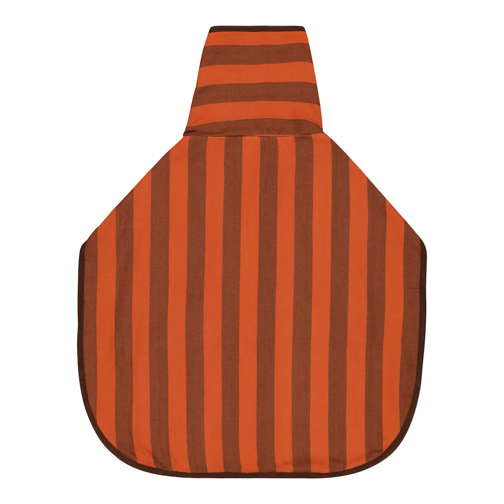 Dog Robe | Cognac & Orange Stripe