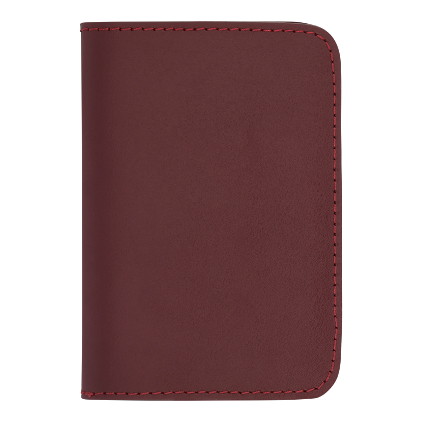 Plain Passport Holder | Burgundy