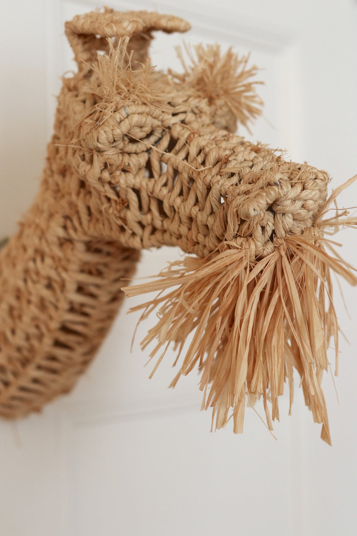Robinson Raffia Dog Head