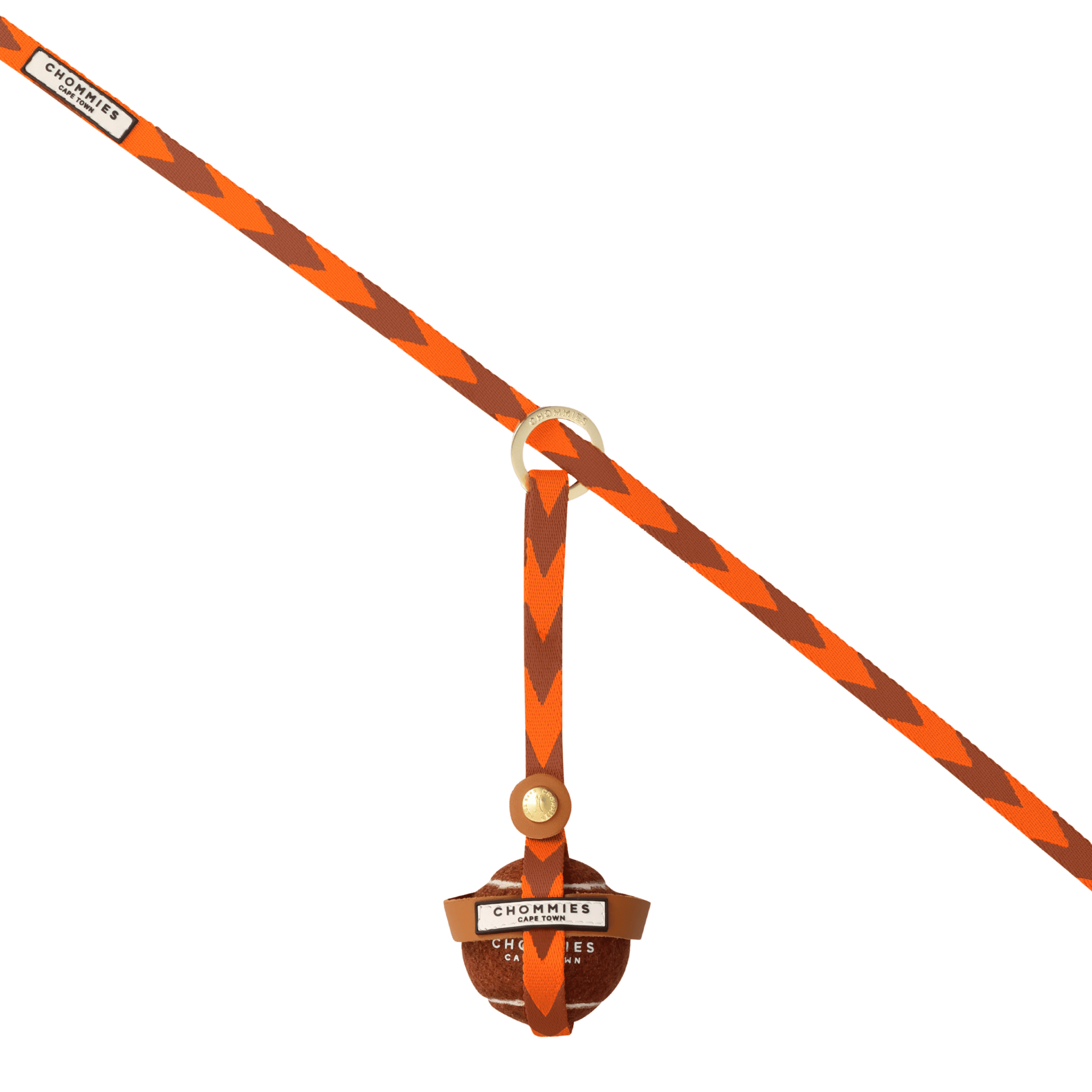 Tennis Ball Carrier with Tennis Ball Combo | Orange & Cognac