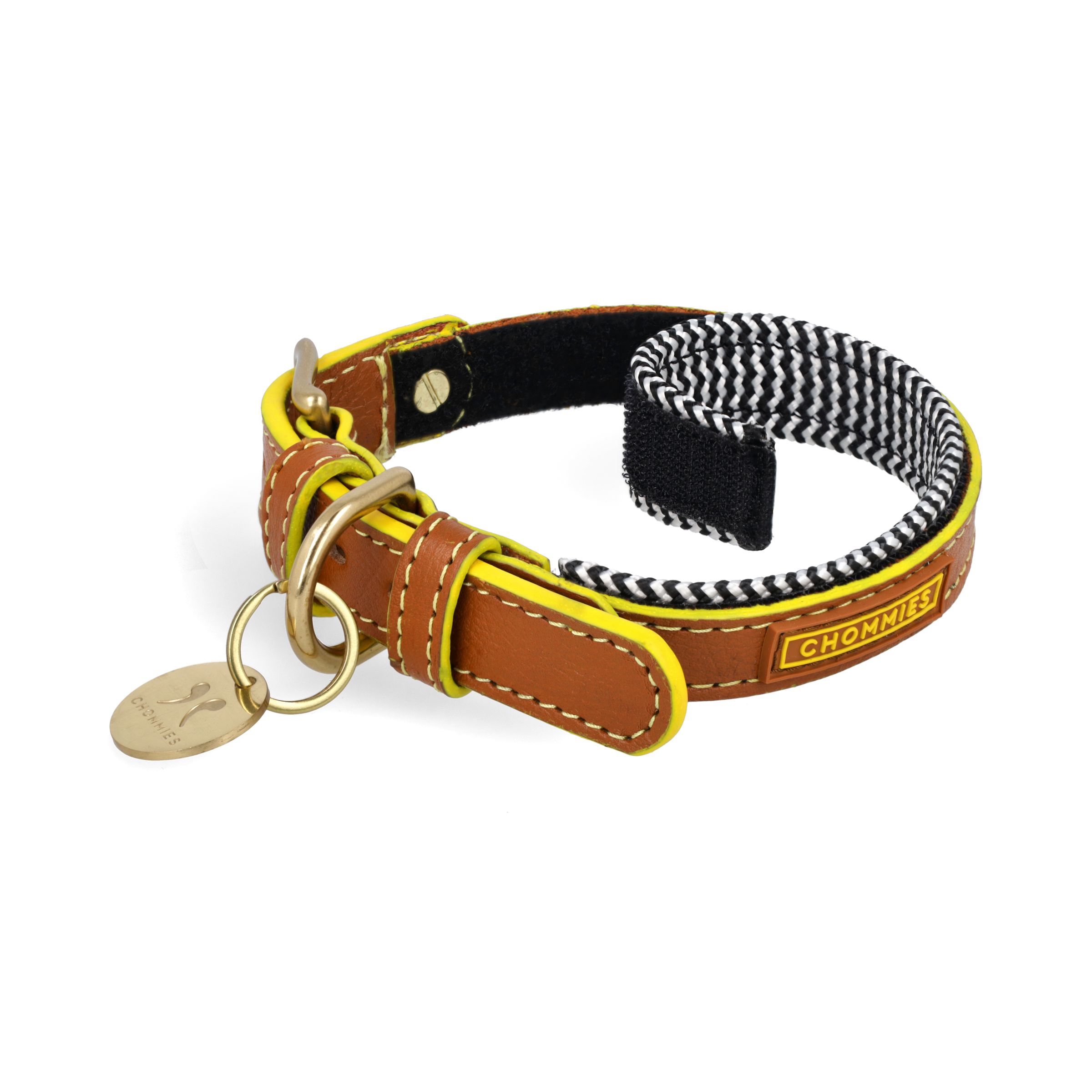 Adjustable Leather Dog Collar | Cognac West