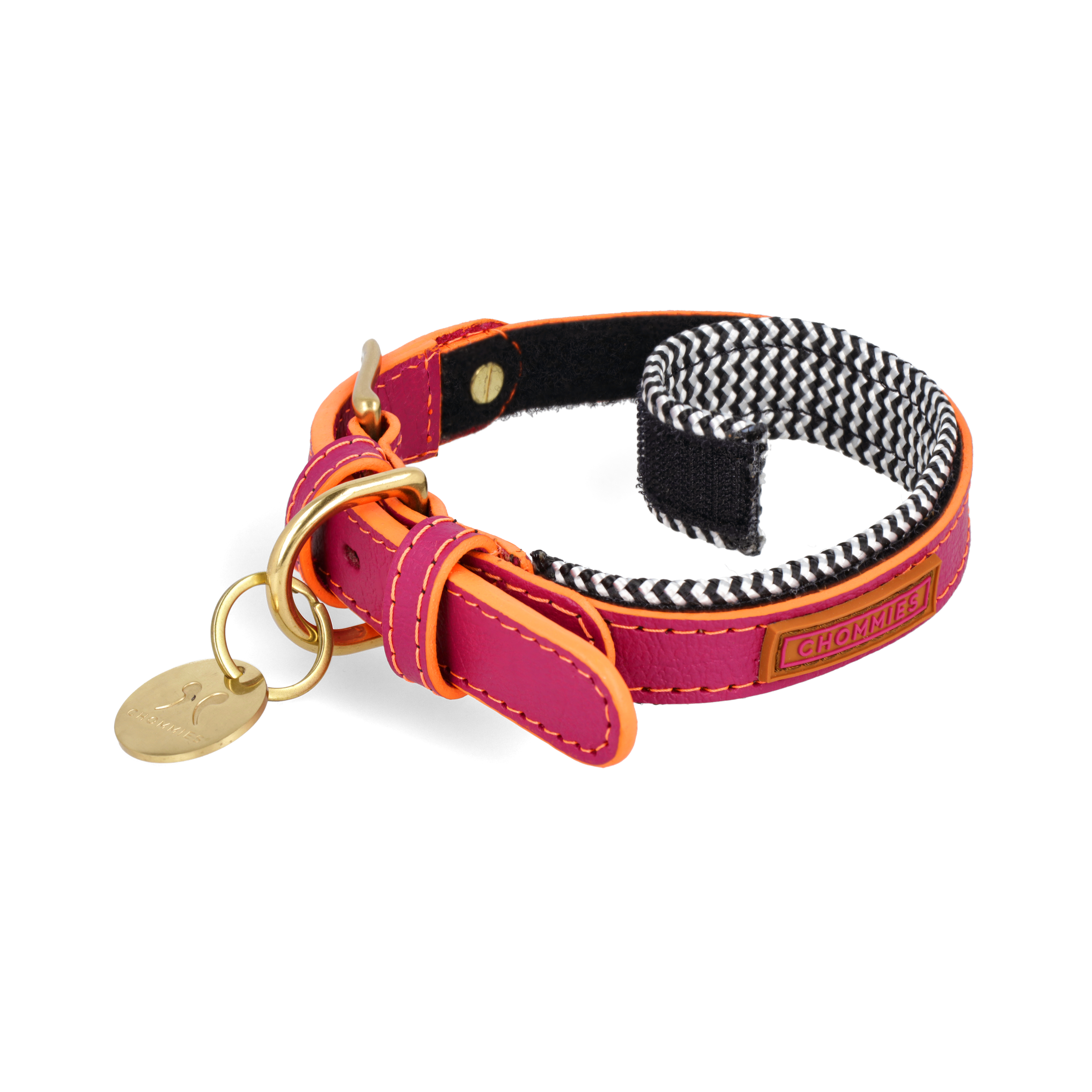 Adjustable Leather Dog Collar | Pink Lizzo