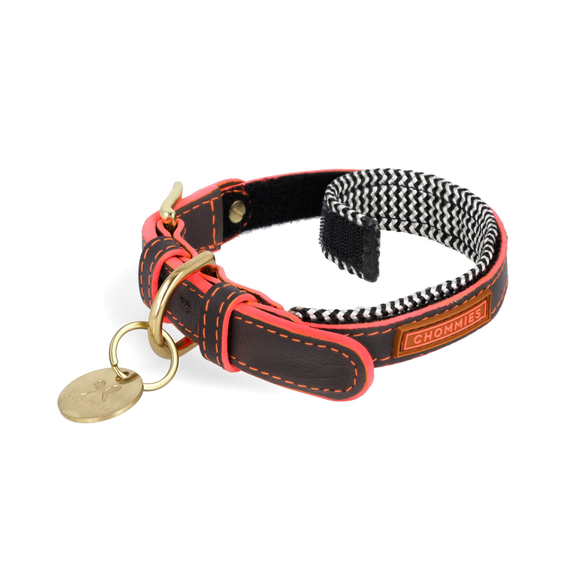 Adjustable Leather Dog Collar | Grey Z