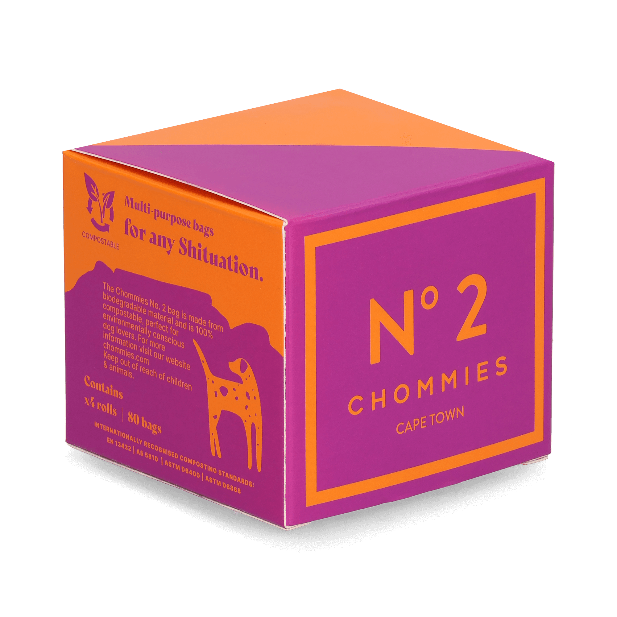 Chommies Biodegradeable Poo Bags | Box of 4 rolls