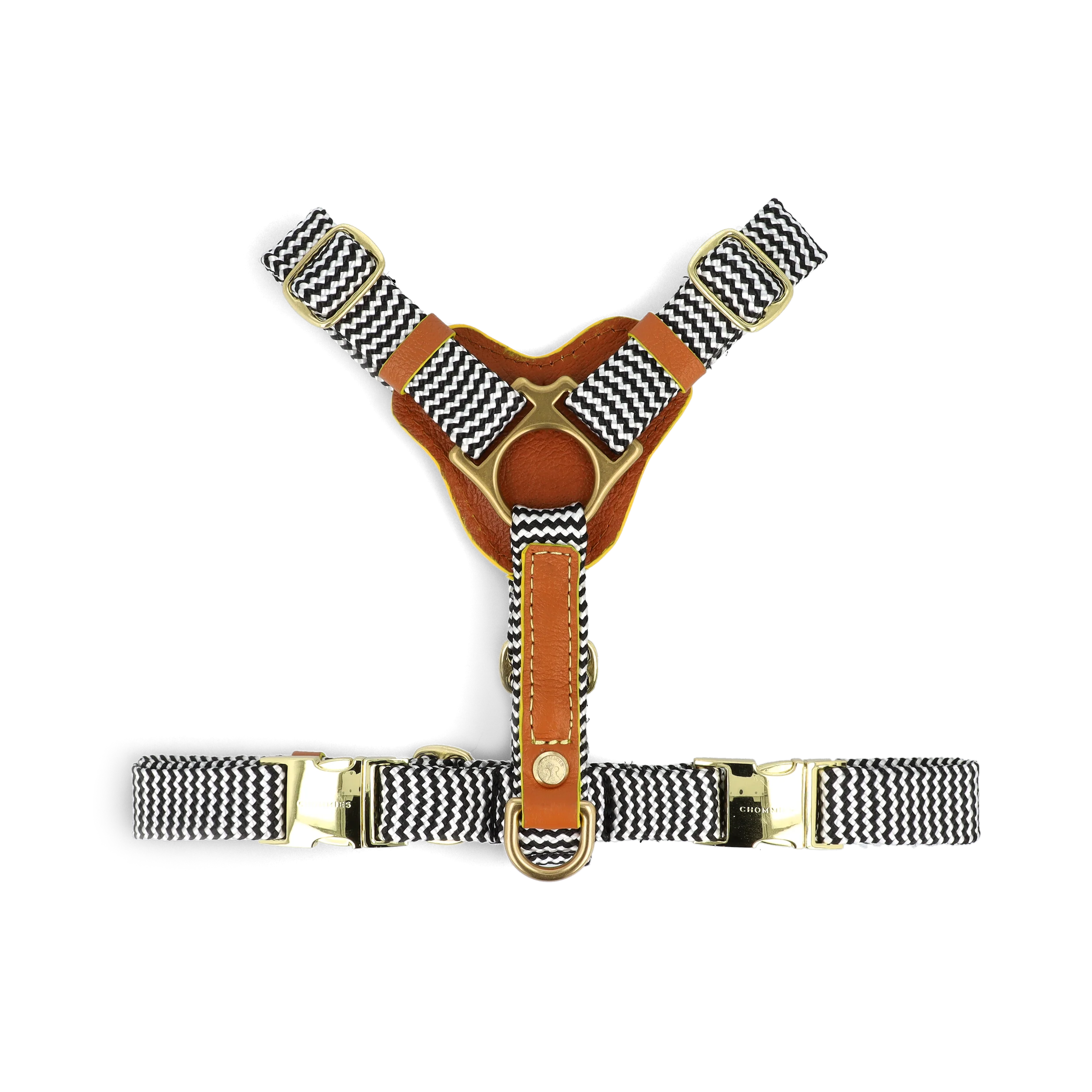 Adjustable Leather Dog Harness | Cognac West