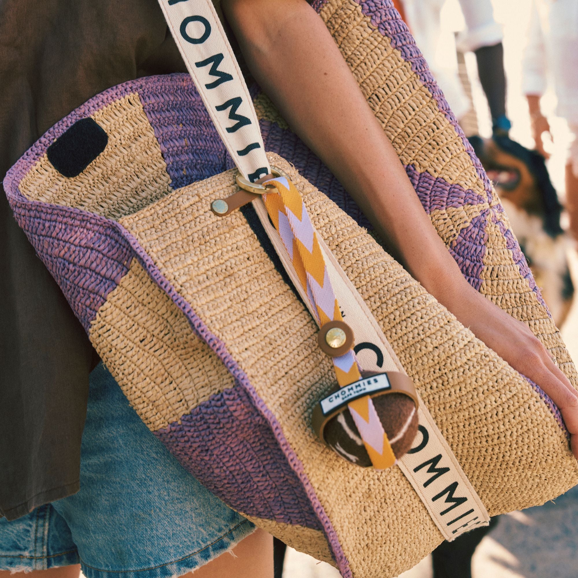 Tennis Ball Carrier | Lilac & Yellow