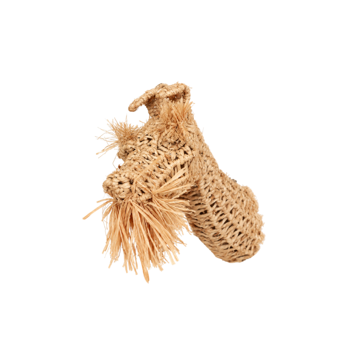 Robinson Raffia Dog Head