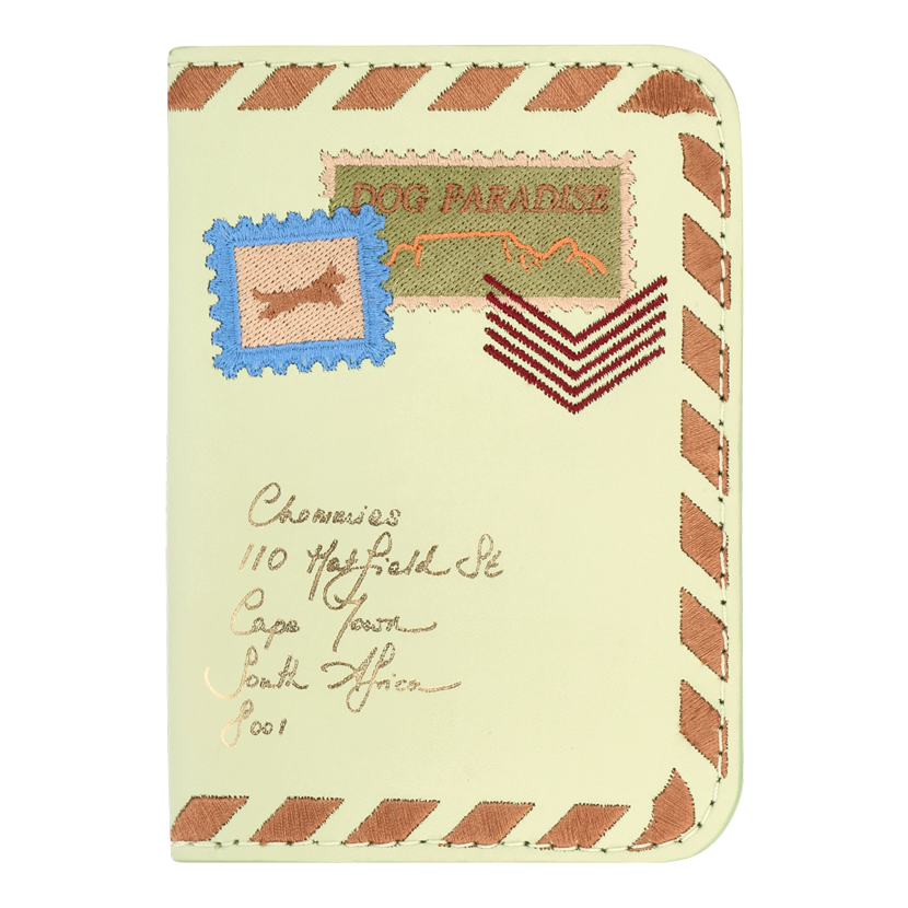 Embroidered Passport Holder | Buchu