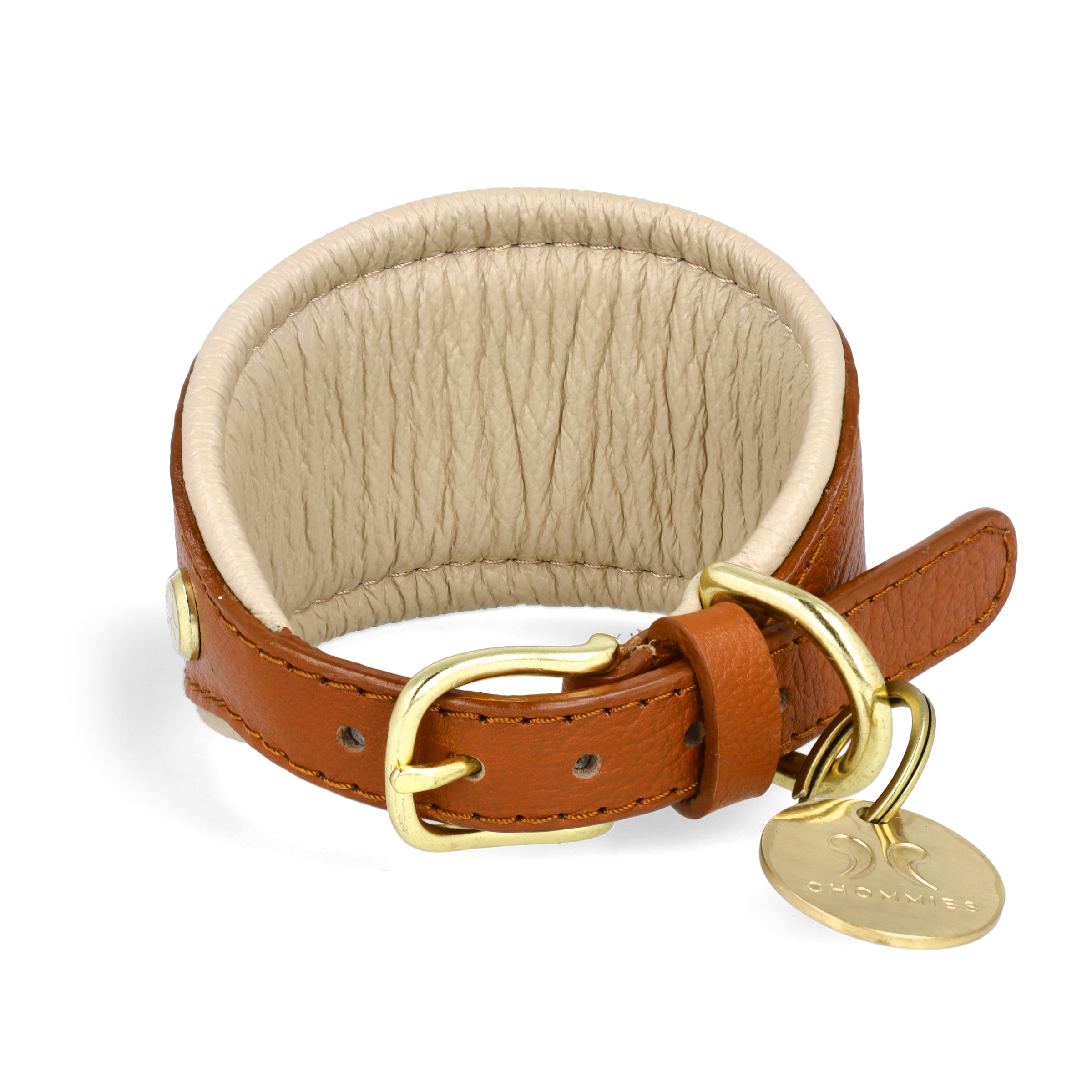 Adjustable Sighthound Collar | Cognac West