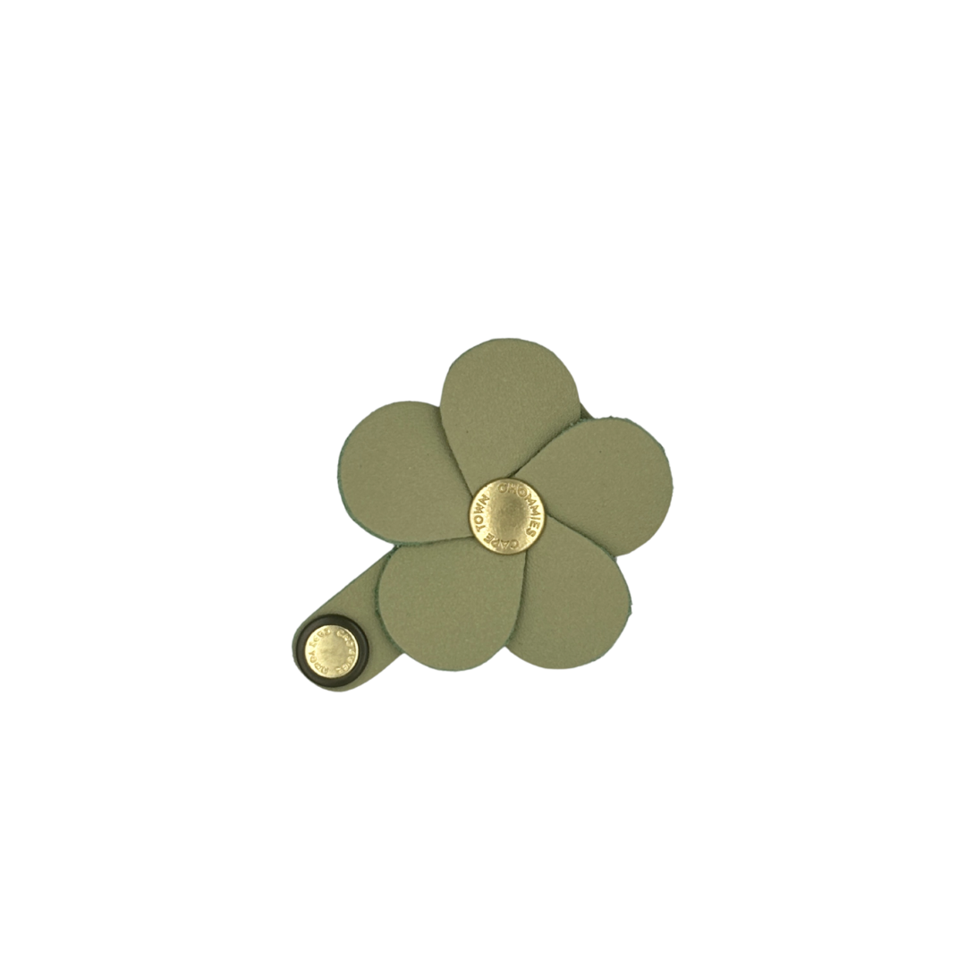 Leather Flower Charm