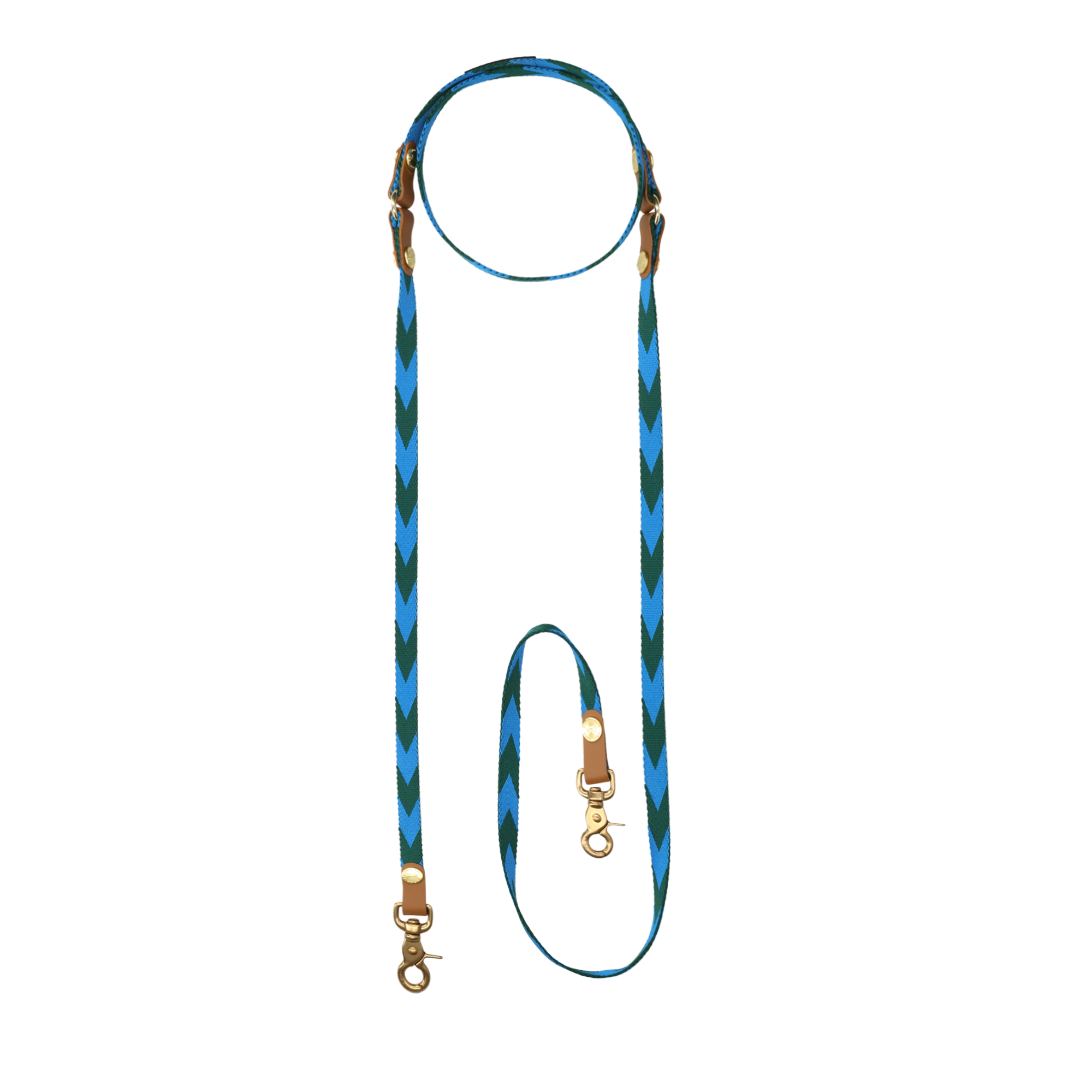 HandsFree Dog Leash | Blue & Green Mini
