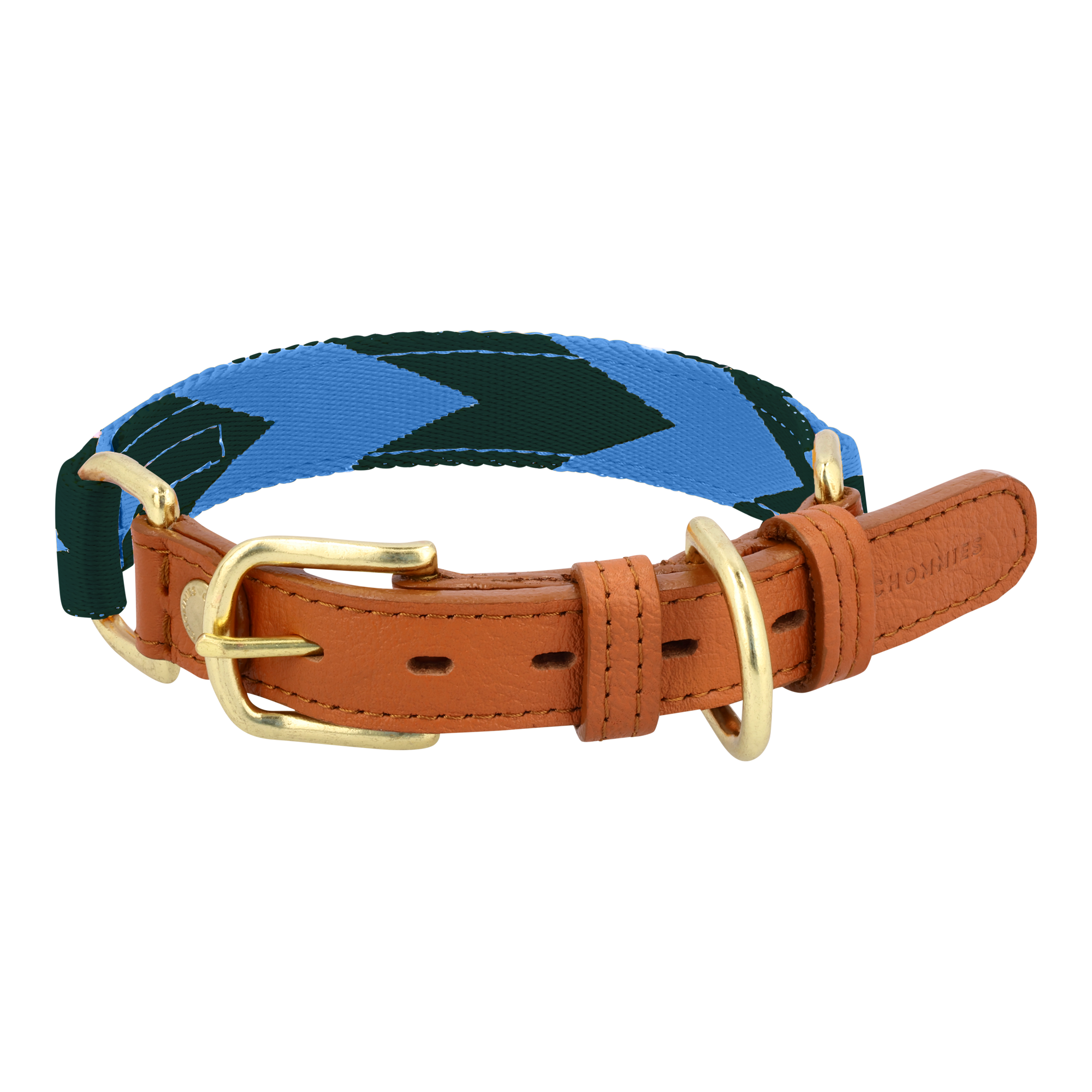 Adjustable Dog Collar | Blue & Green
