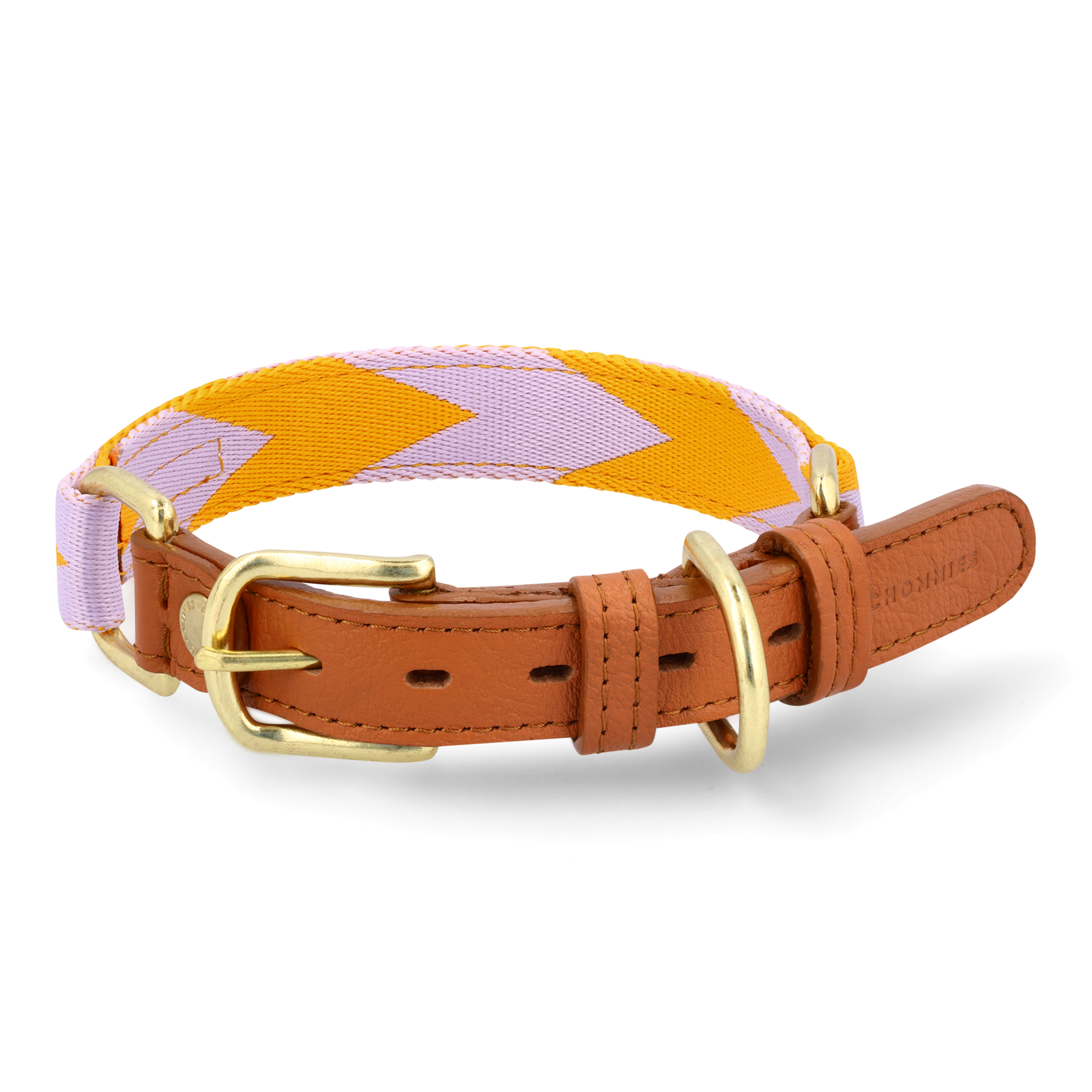 Adjustable Dog Collar | Lilac & Yellow