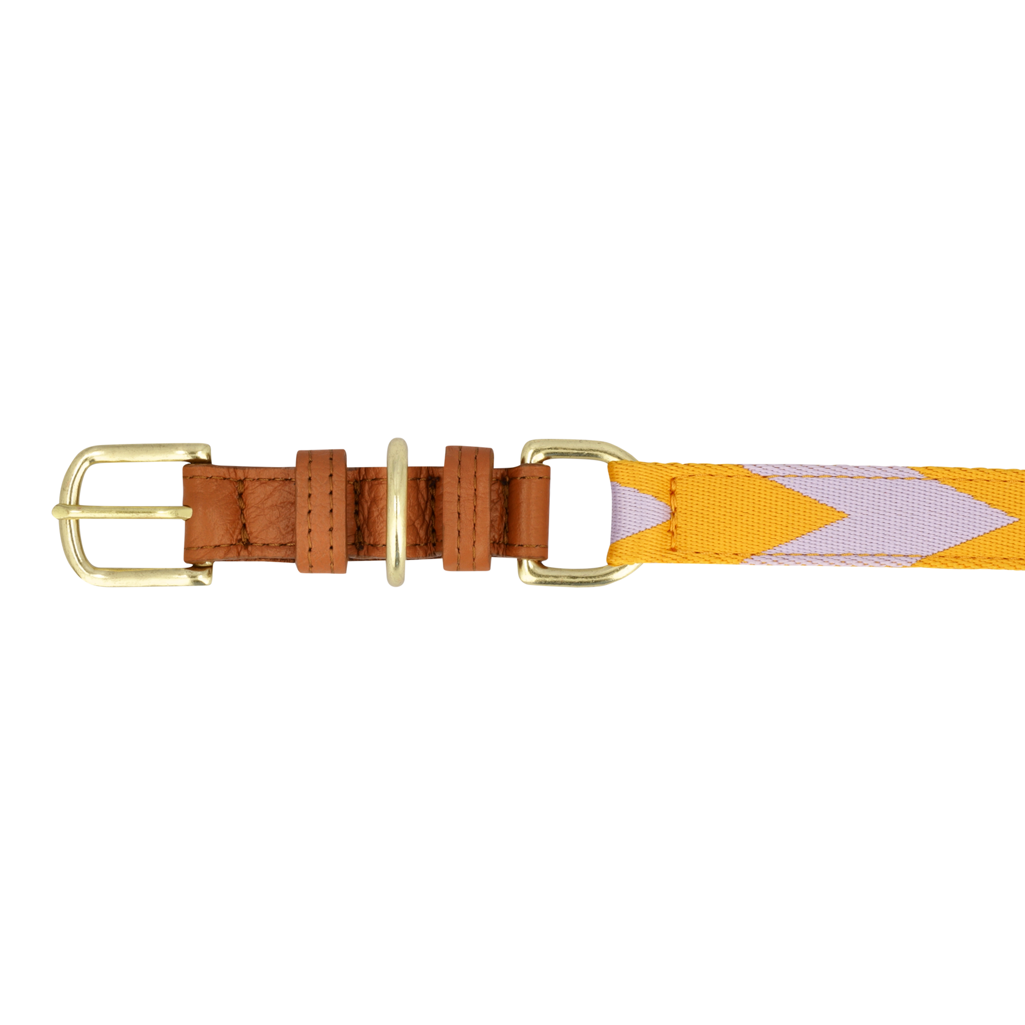 Adjustable Dog Collar | Lilac & Yellow