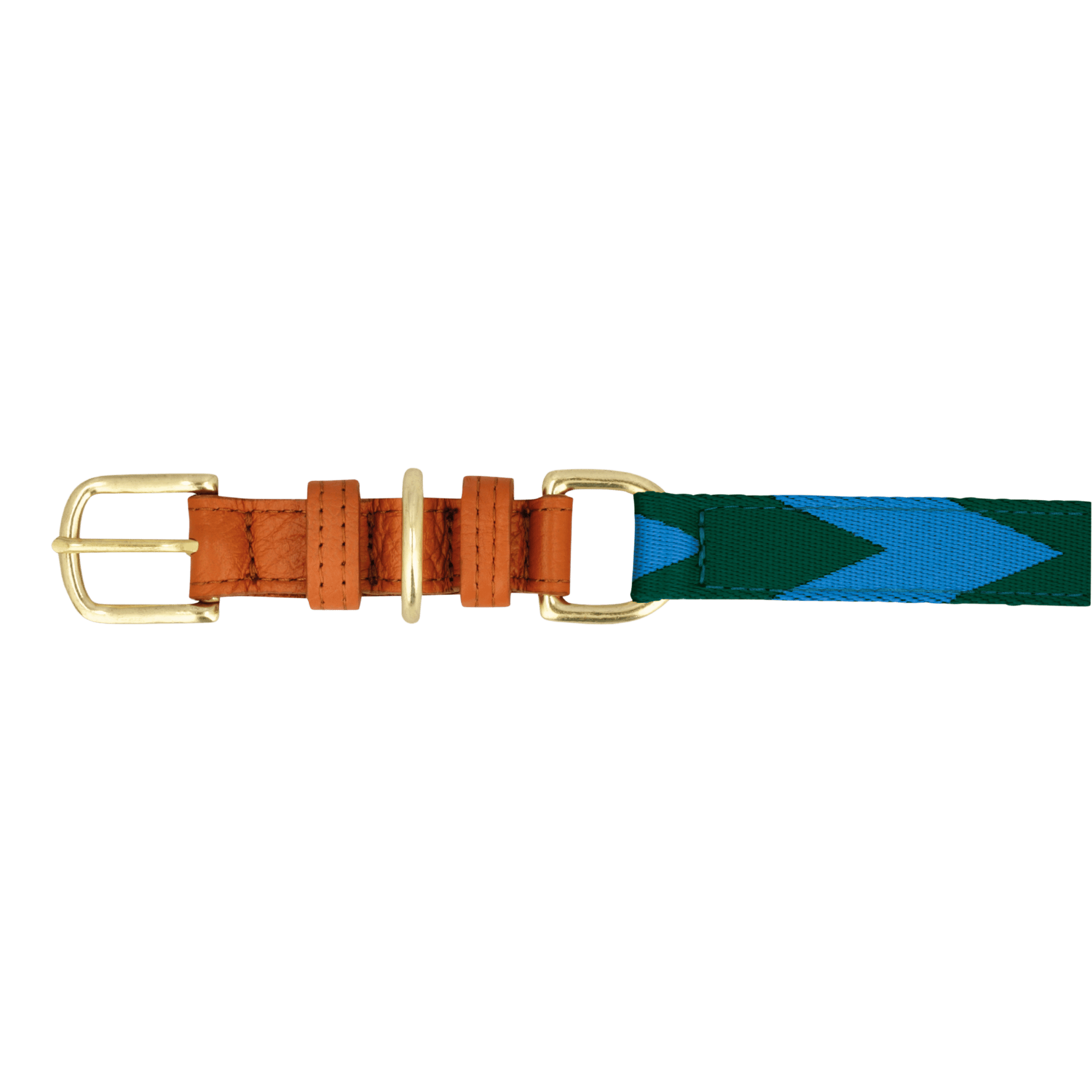 Adjustable Dog Collar | Blue & Green