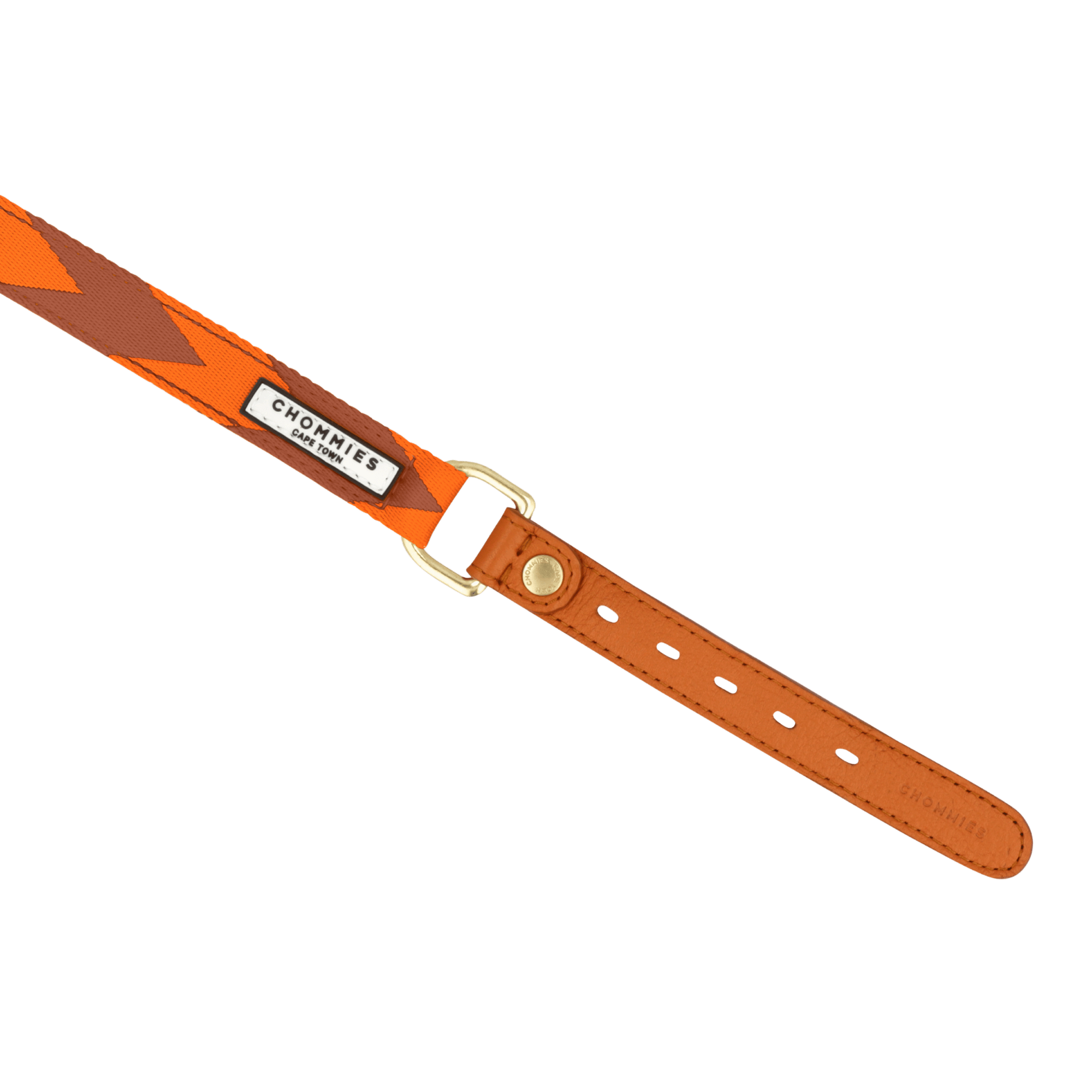 Adjustable Dog Collar | Orange & Cognac