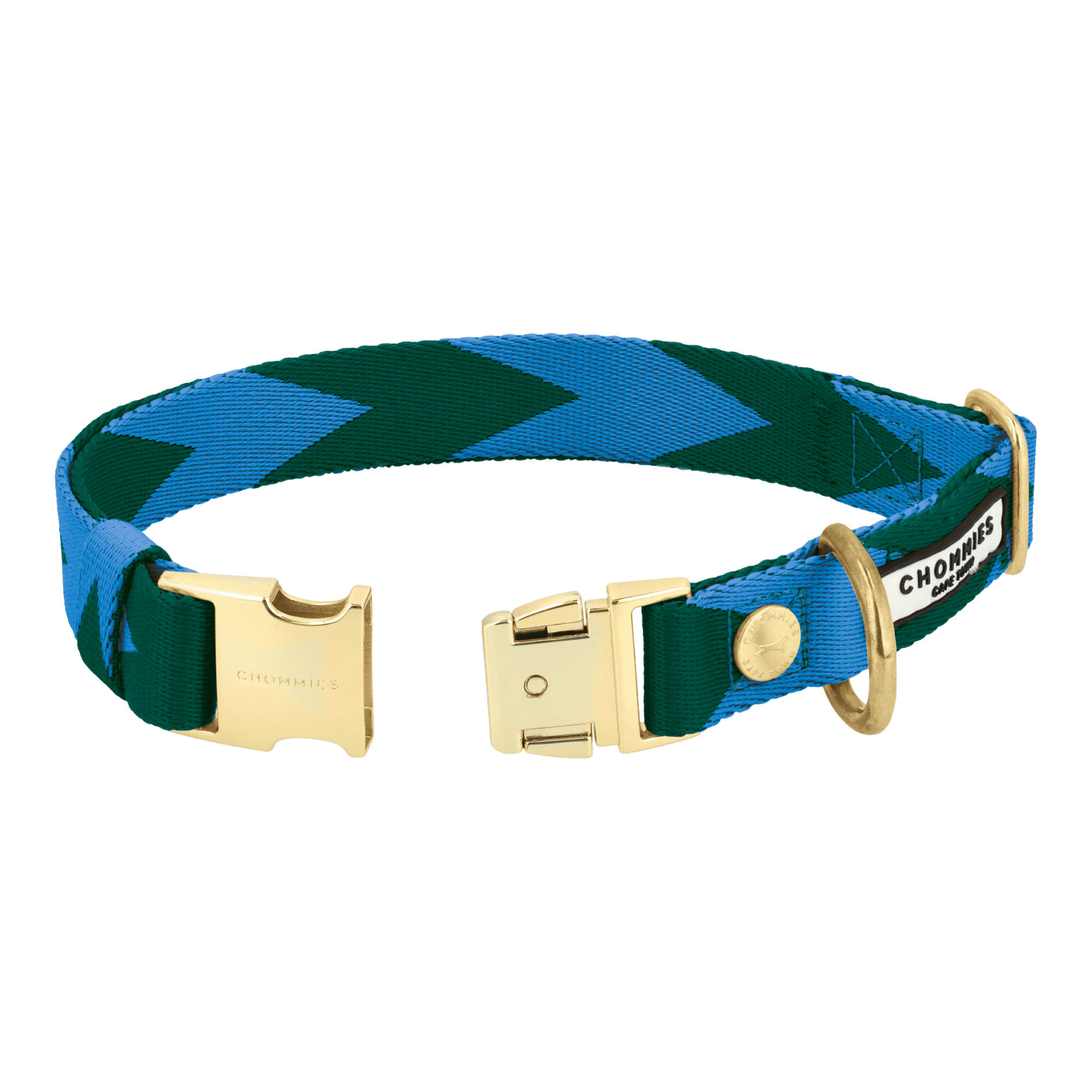 Adjustable Quick-Release Collar | Blue & Green
