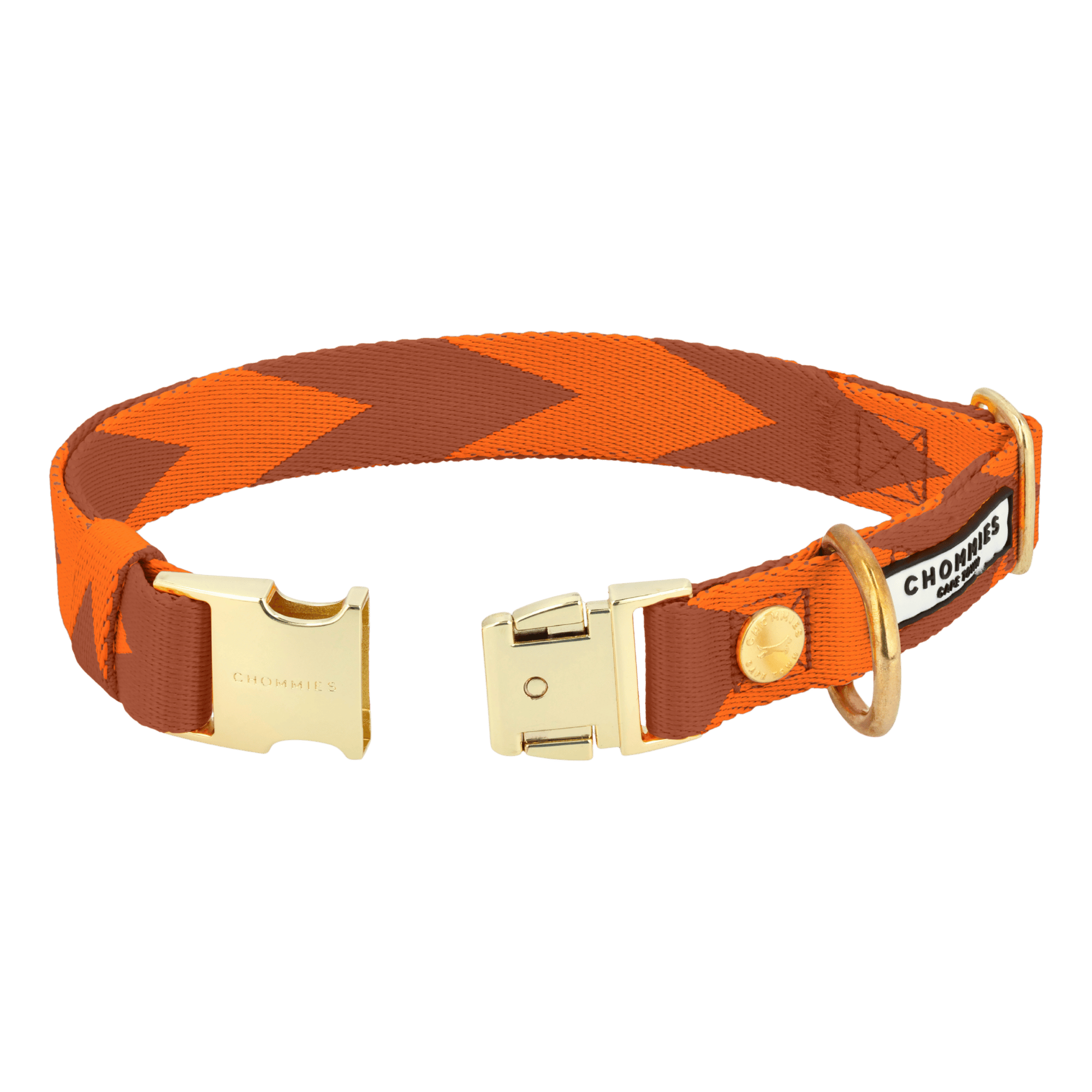 Adjustable Quick-Release Collar | Orange & Cognac