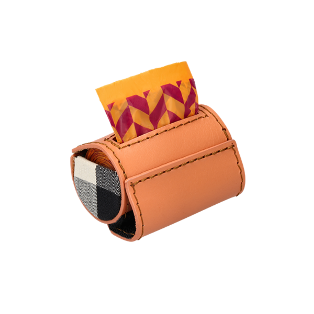 Velcro Clip-On Poo Bag | Apricot
