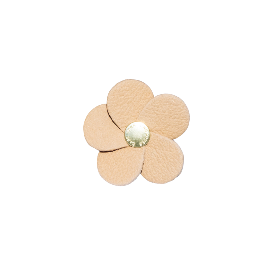 Leather Flower Charm