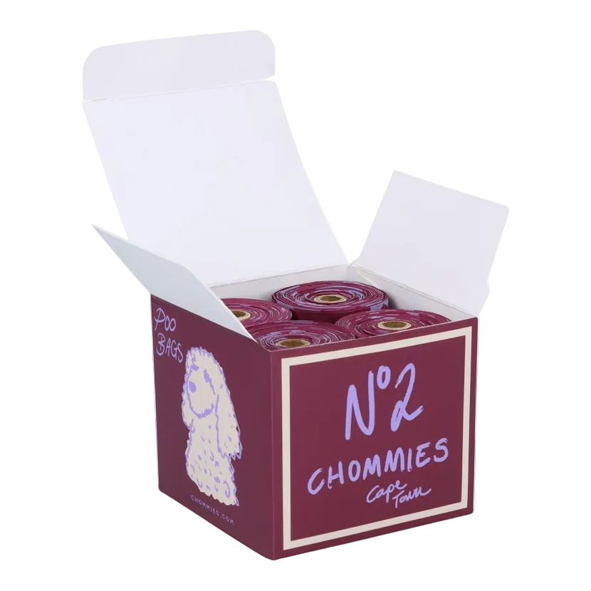 Box of 4 rolls of biodegradable poo bags