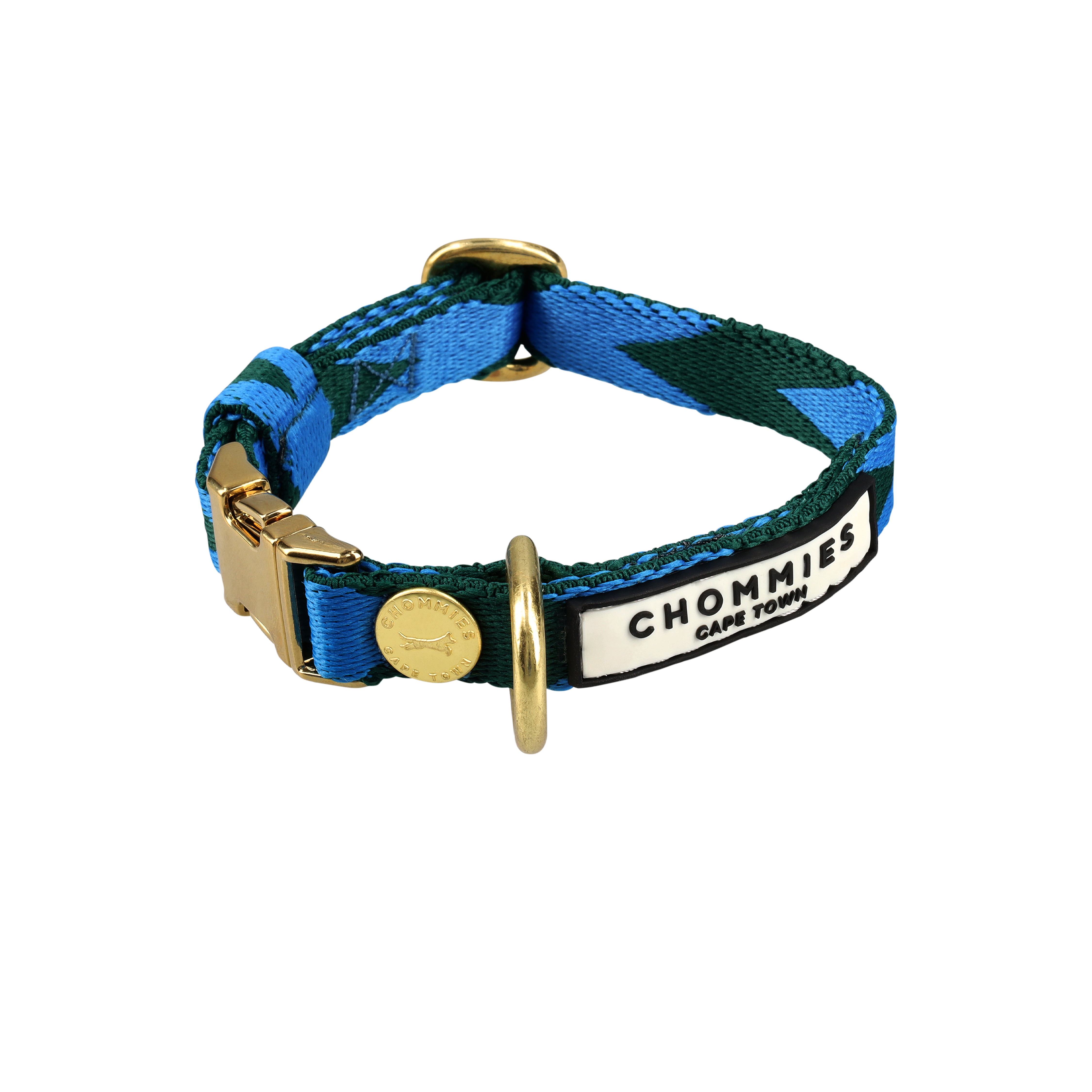 Adjustable Quick-Release Collar | Blue & Green