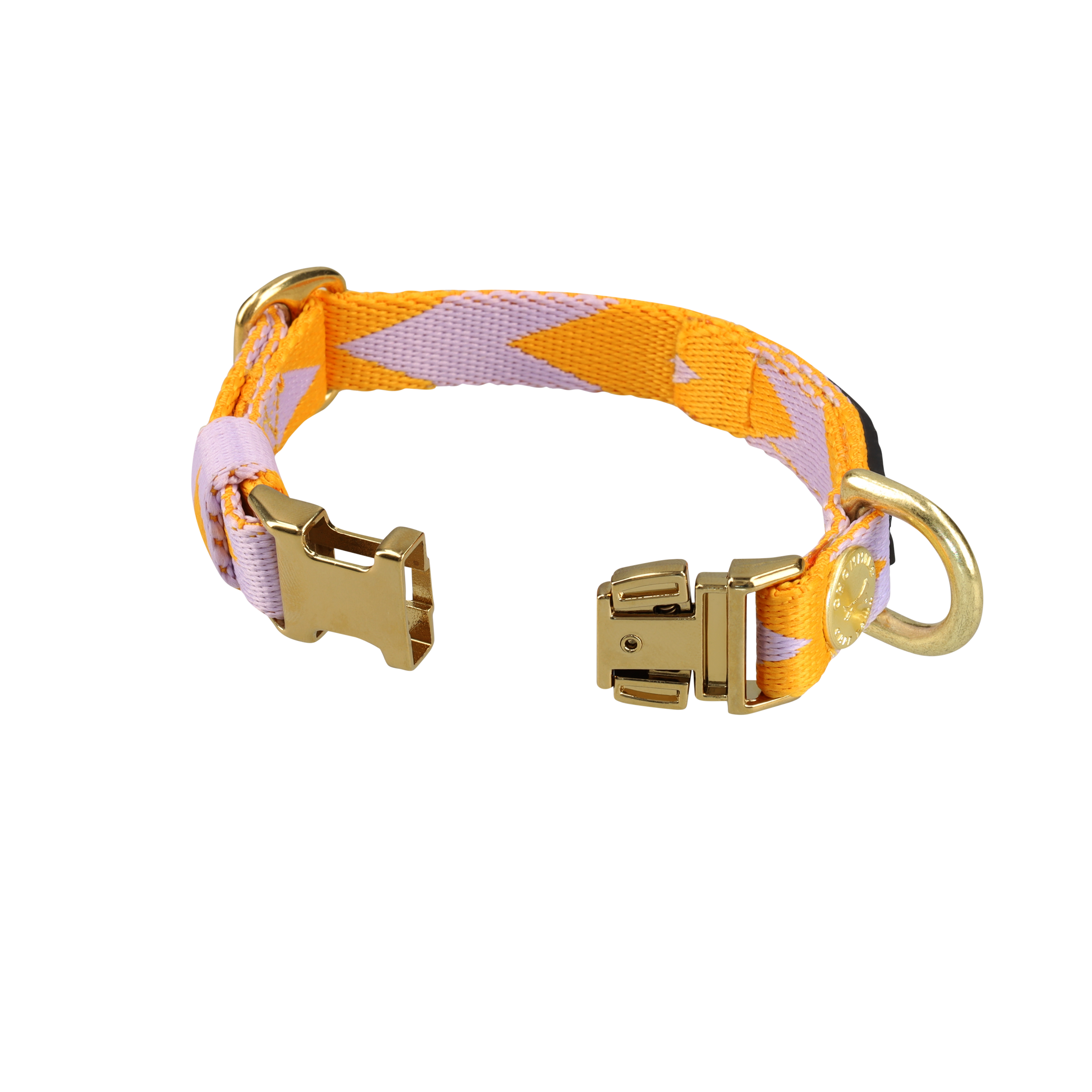 Adjustable Quick-Release Collar | Lilac & Yellow
