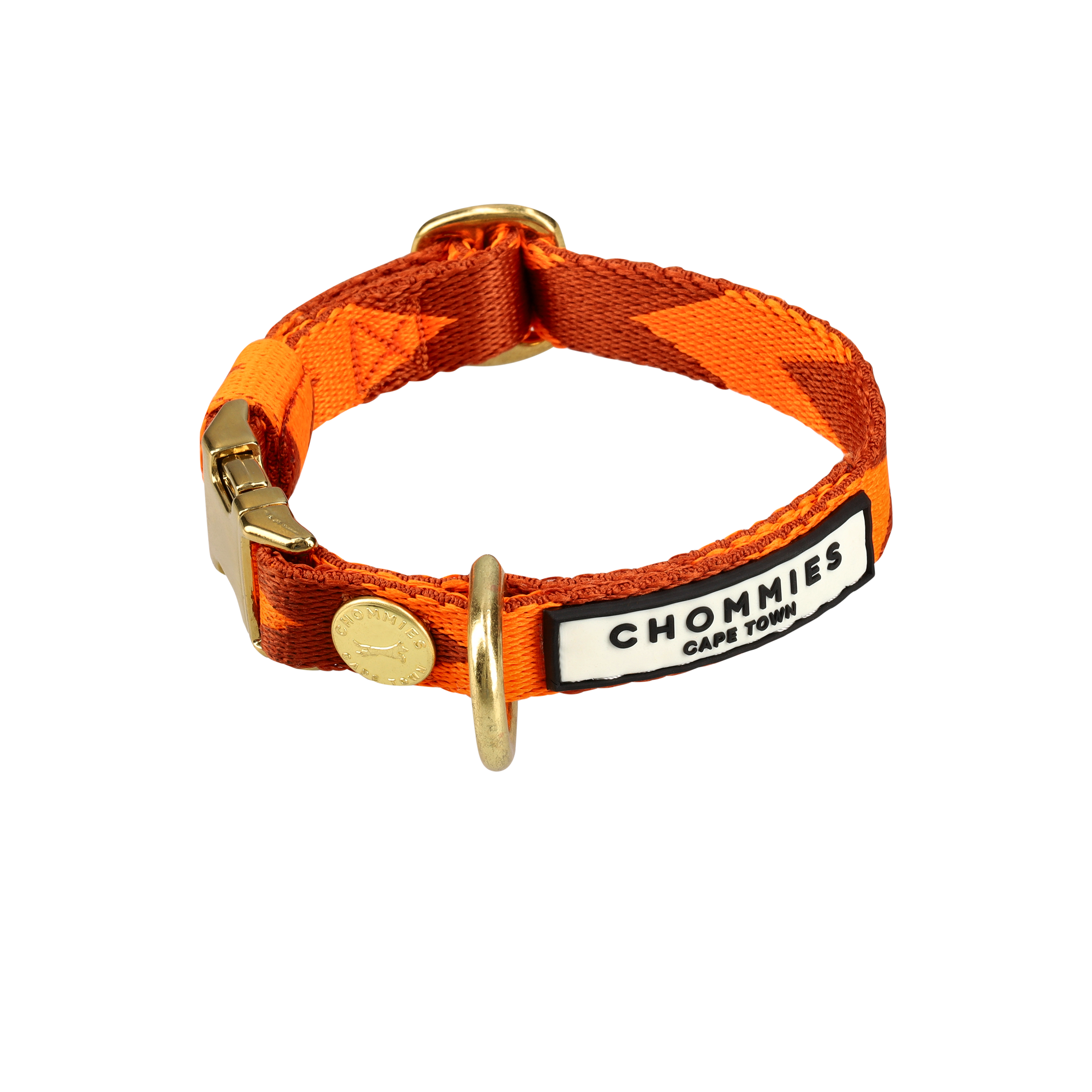 Adjustable Quick-Release Collar | Orange & Cognac