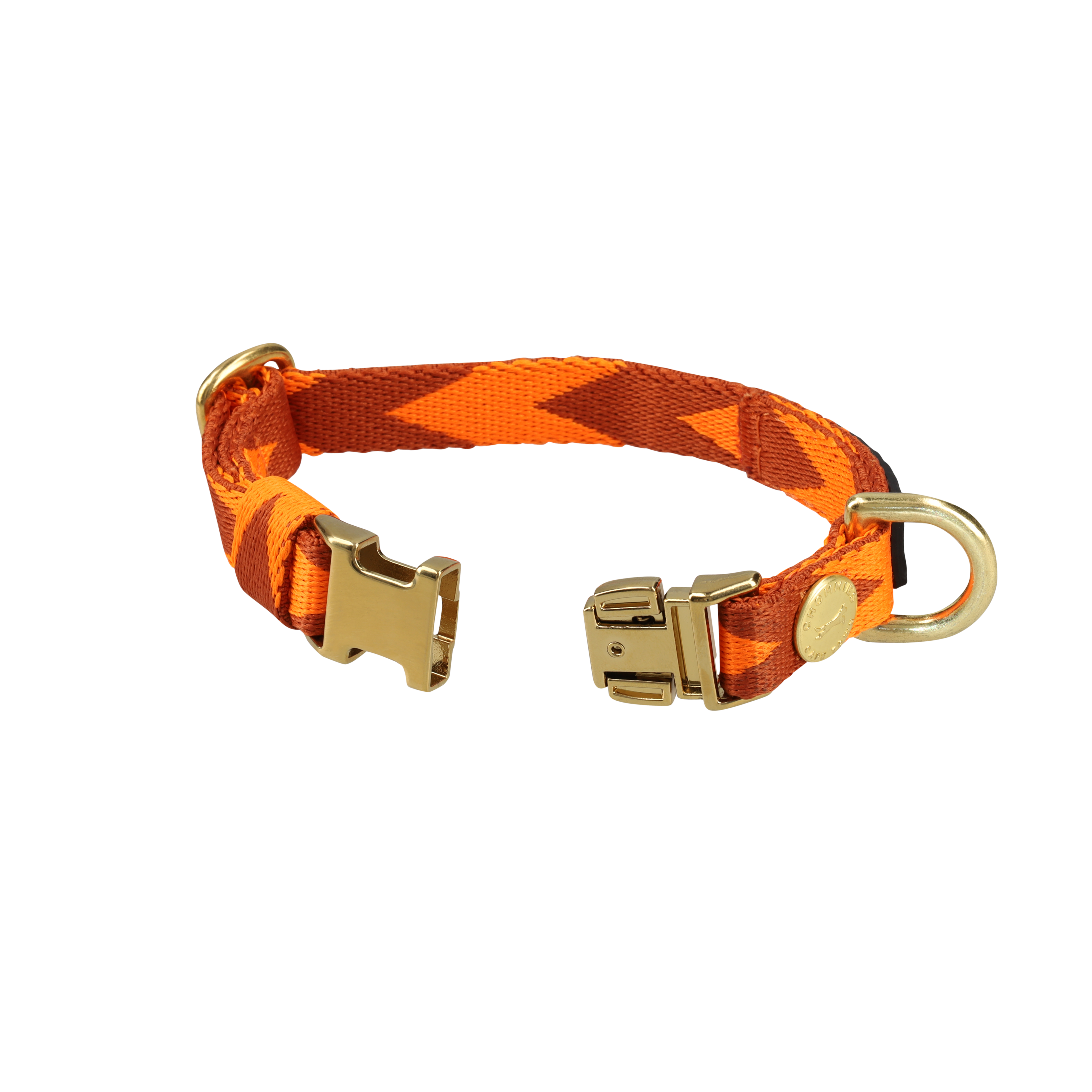 Adjustable Quick-Release Collar | Orange & Cognac