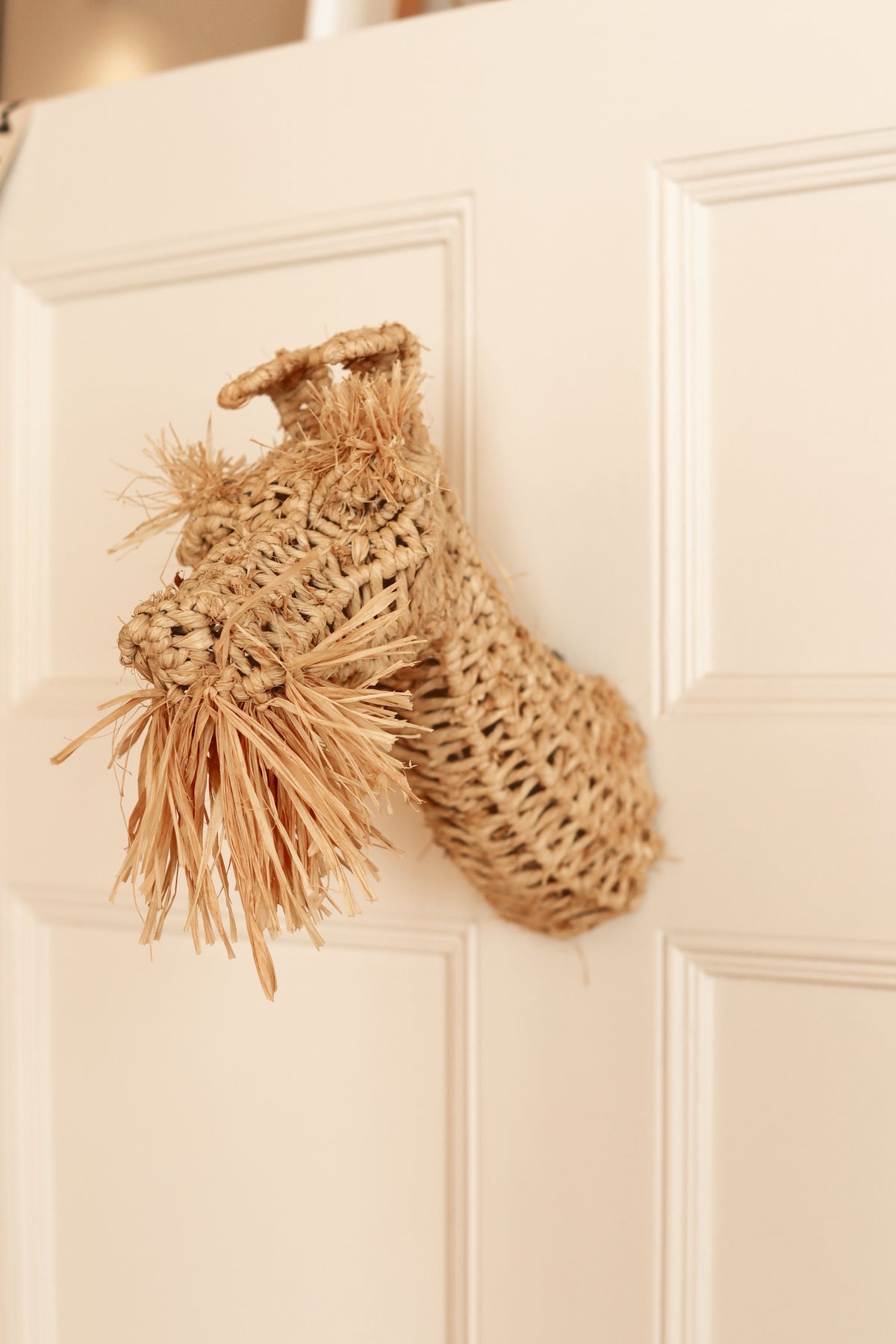 Robinson Raffia Dog Head