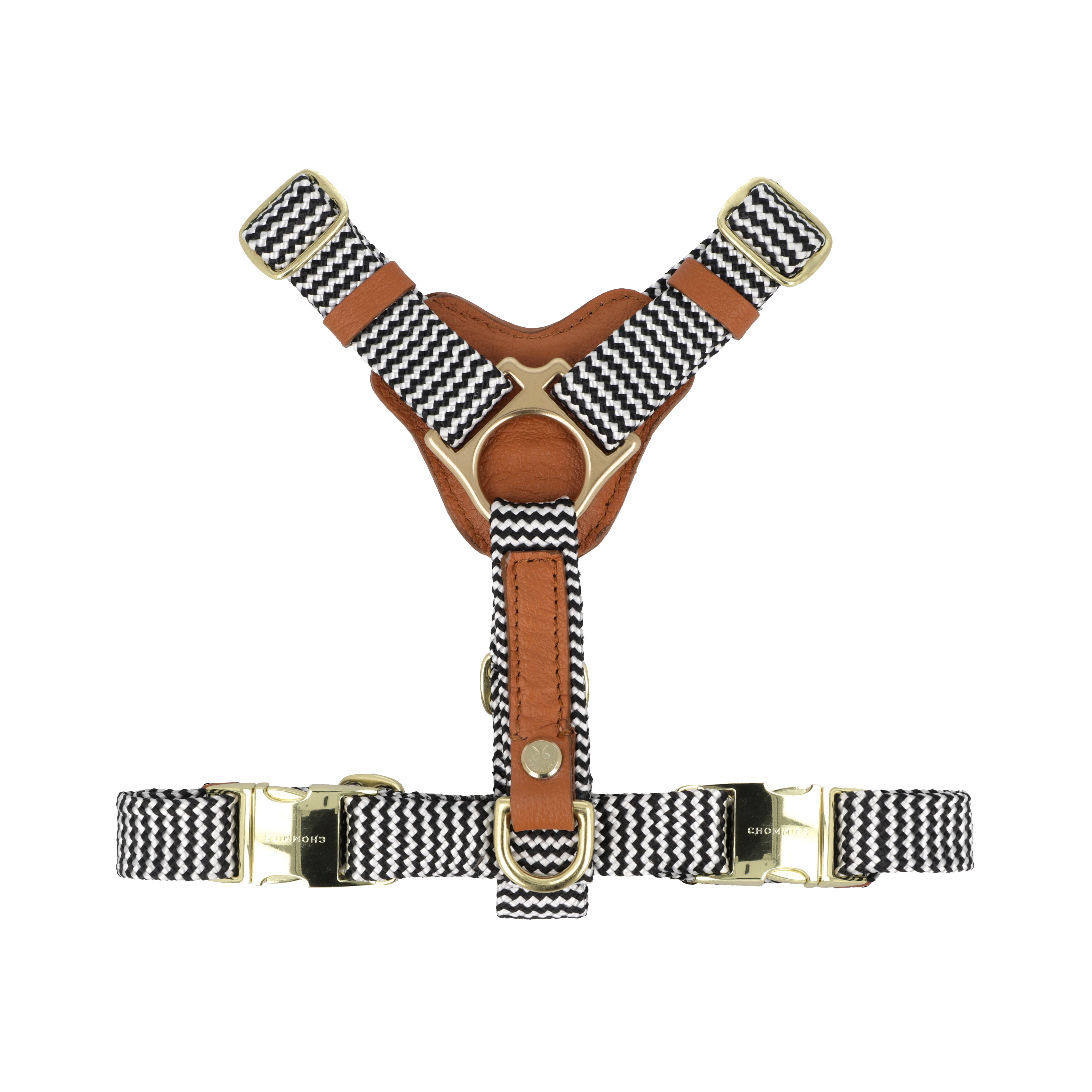 Adjustable Leather Dog Harness | Cognac West