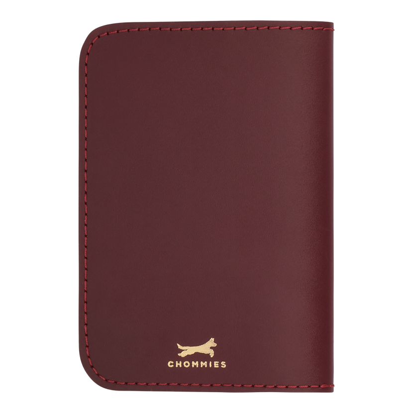 Plain Passport Holder | Burgundy