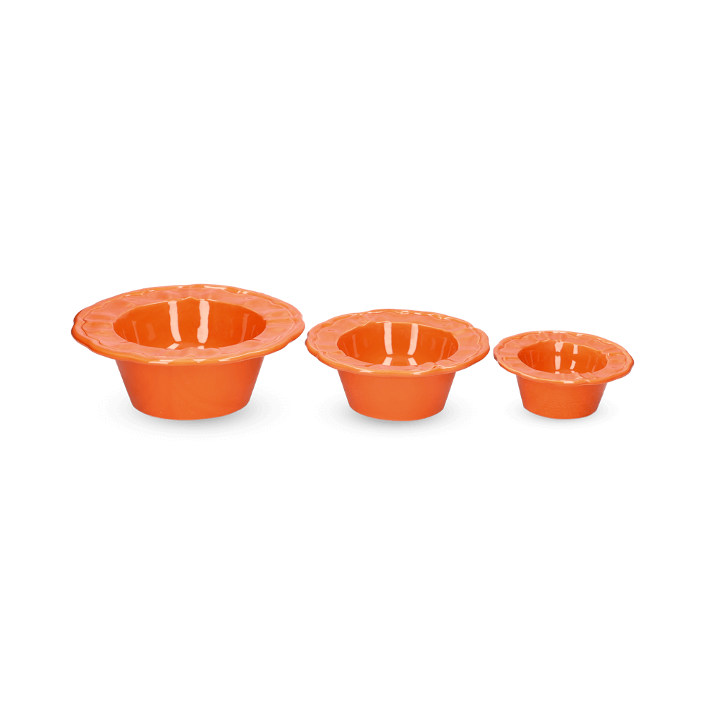 Chommies Ceramic Boujee Dog Bowl | Tangerine