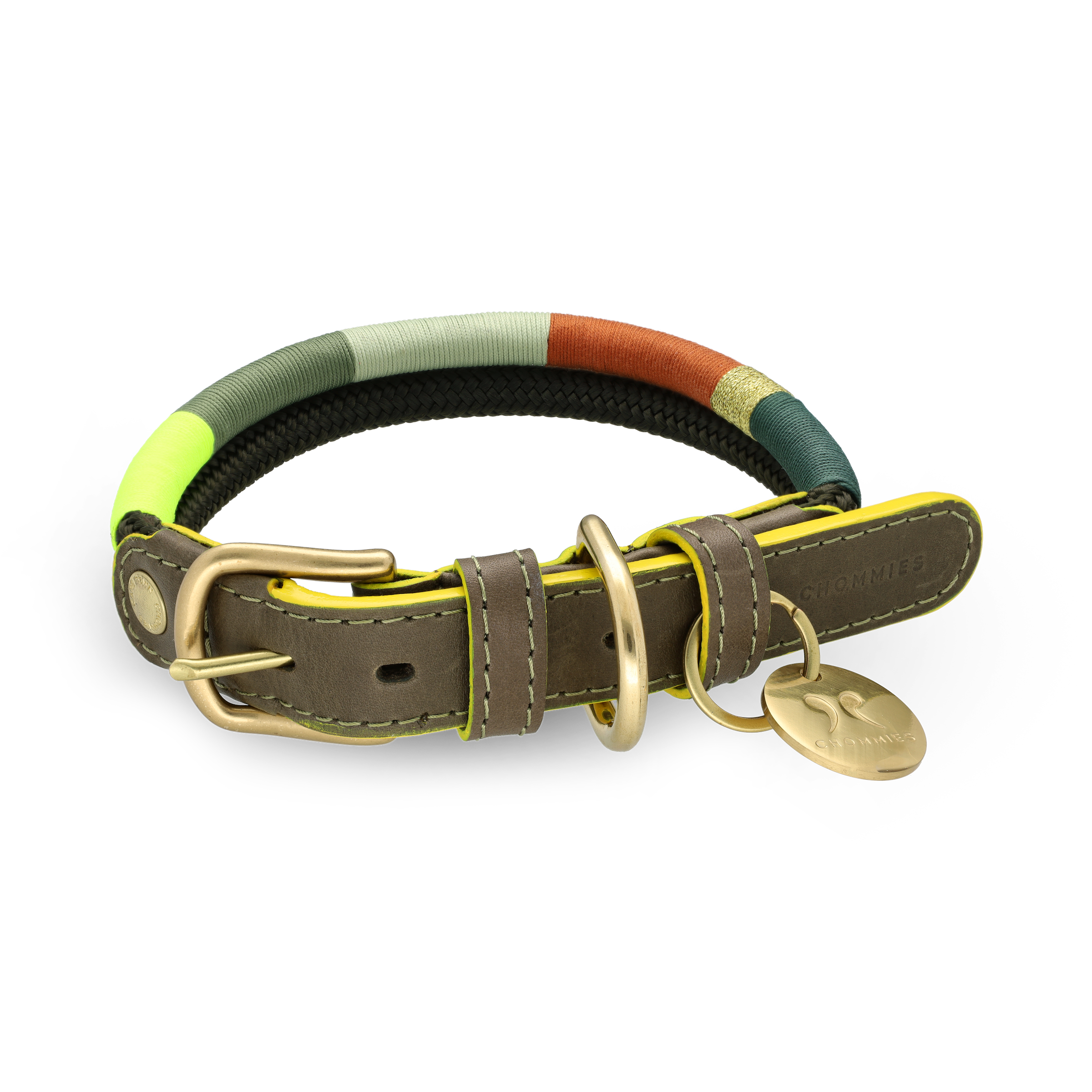 Adjustable Dog Collar | Glow Bokkie on Olive