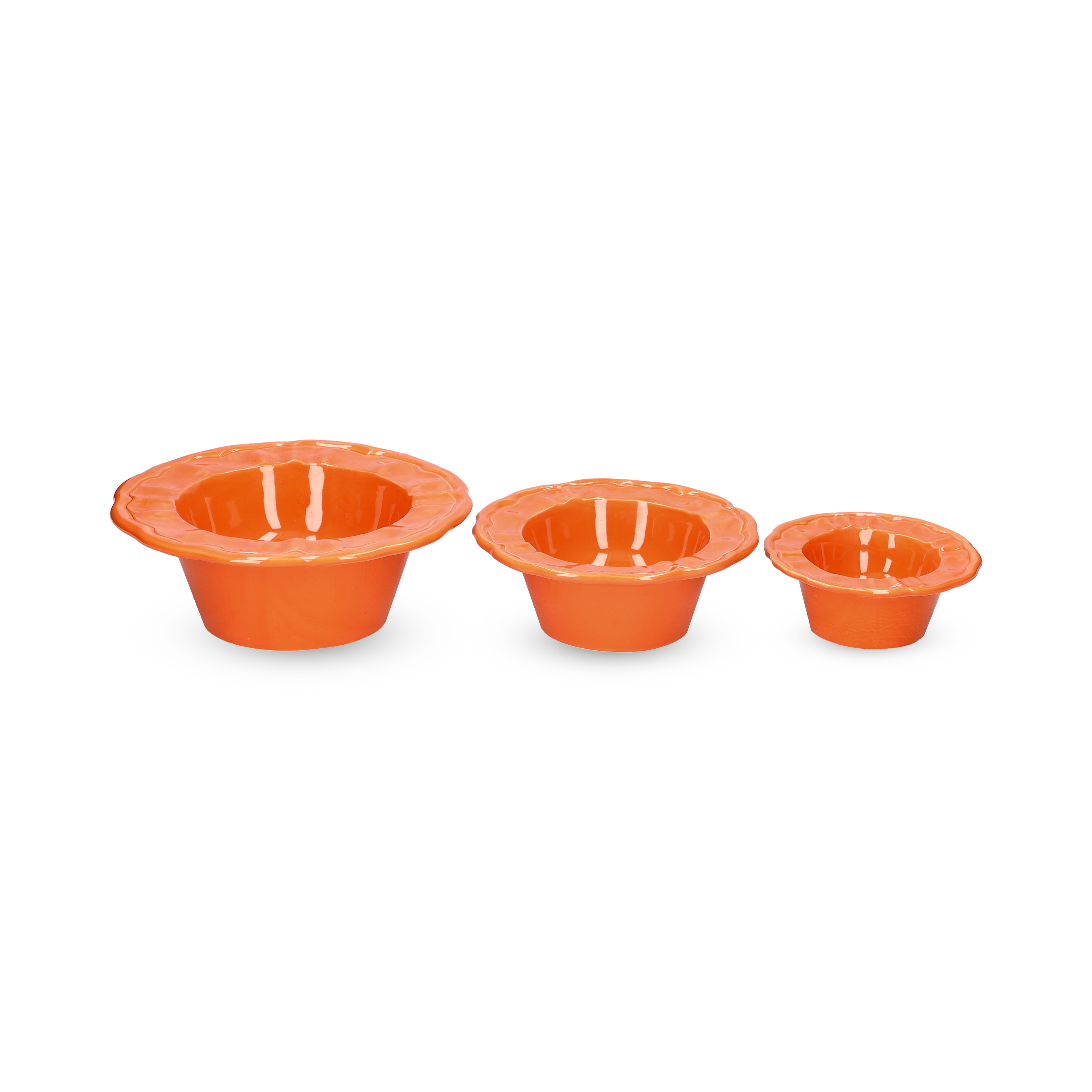 Ceramic Boujee Dog Bowl | Tangerine Small