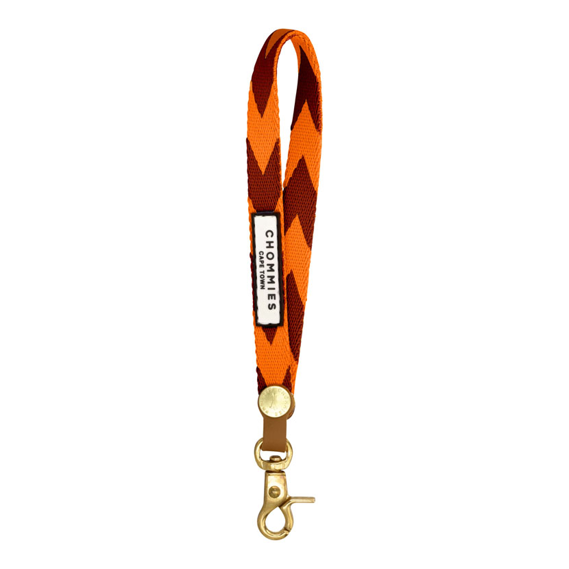 Handle Keyring | Orange & Cognac