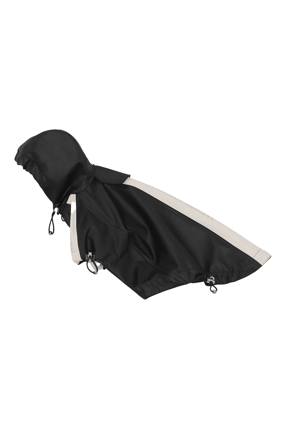 Chommies Dog Rain Coat | Black | For Small Dog Breeds
