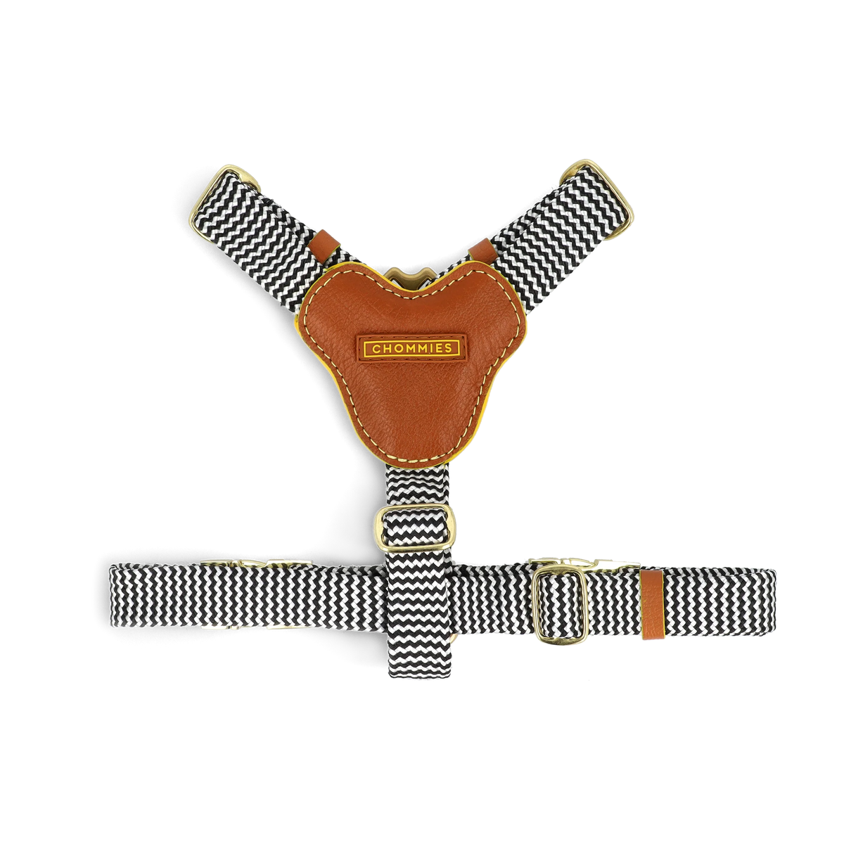 Adjustable Leather Dog Harness | Cognac West