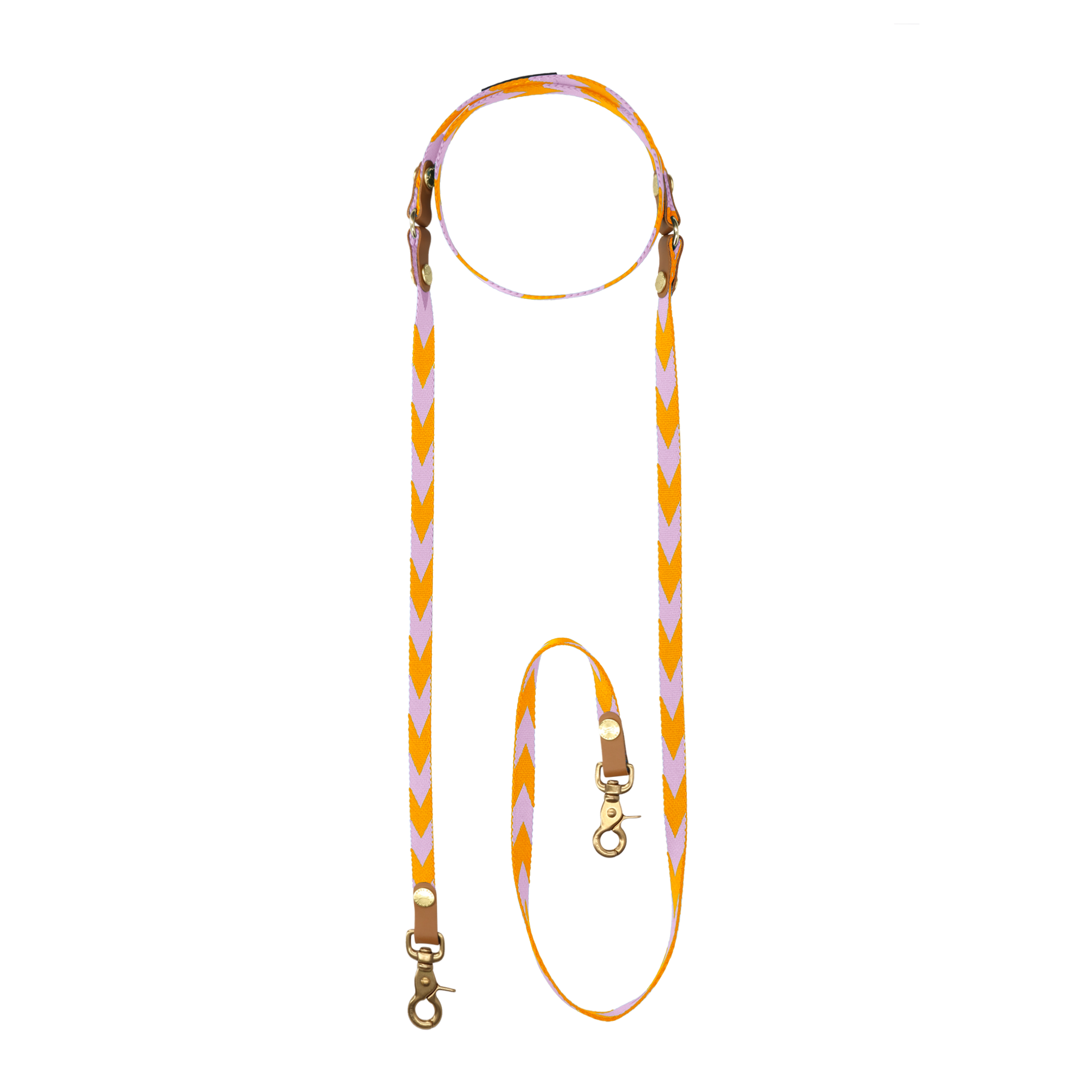 HandsFree Dog Leash | Lilac & Yellow Mini