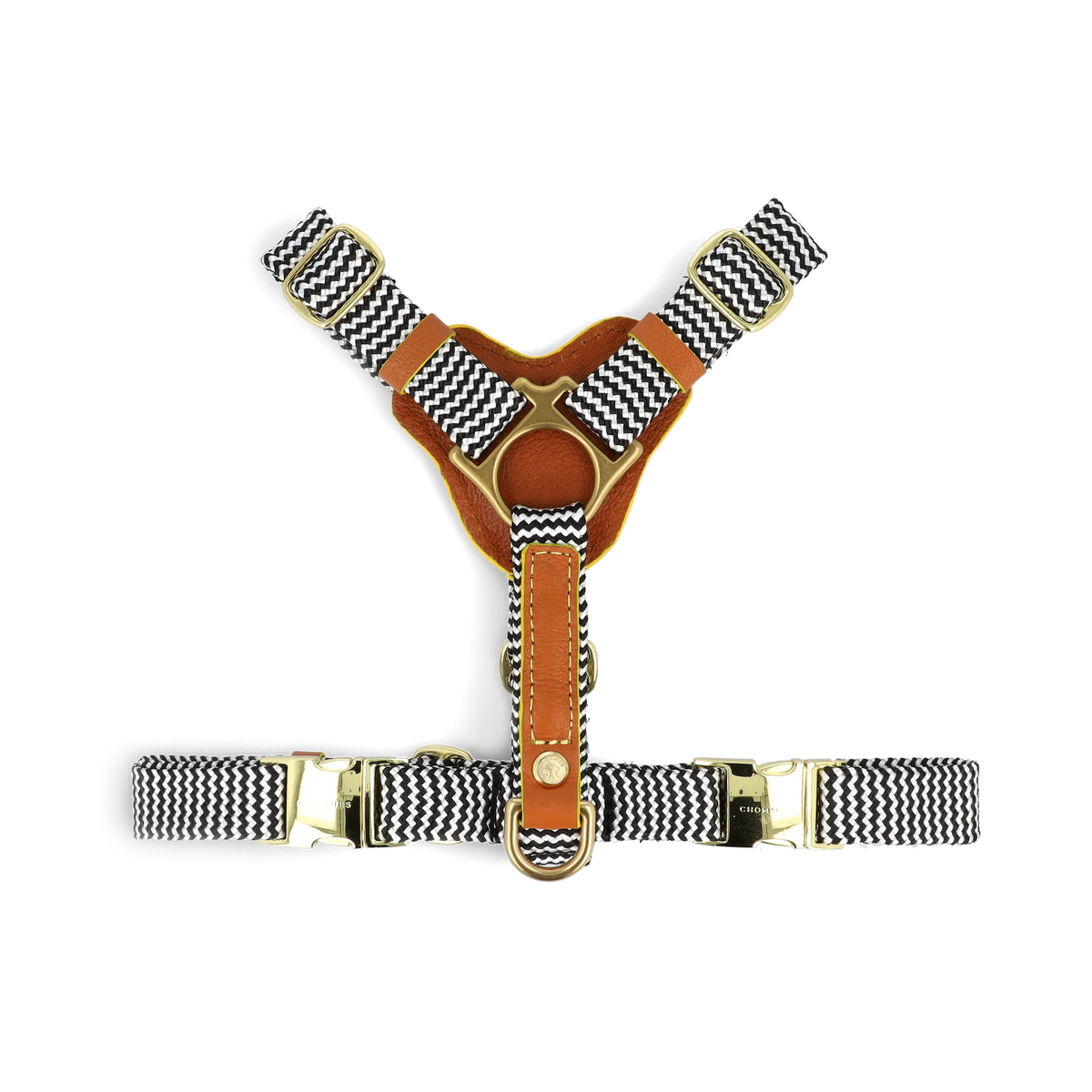 Adjustable Leather Dog Harness | Cognac West