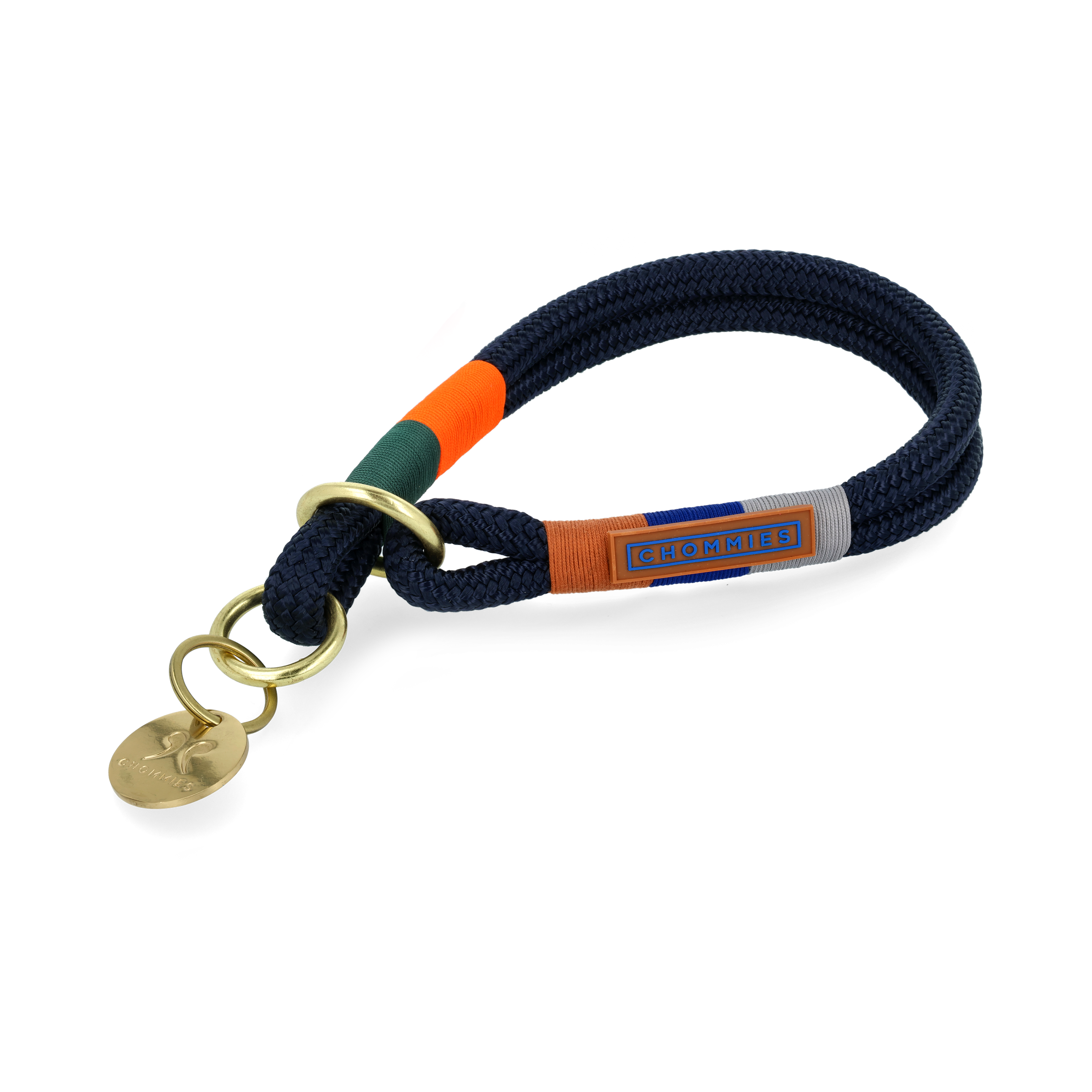 O-Ring Choker Dog Collar | Blue Bobo on Navy