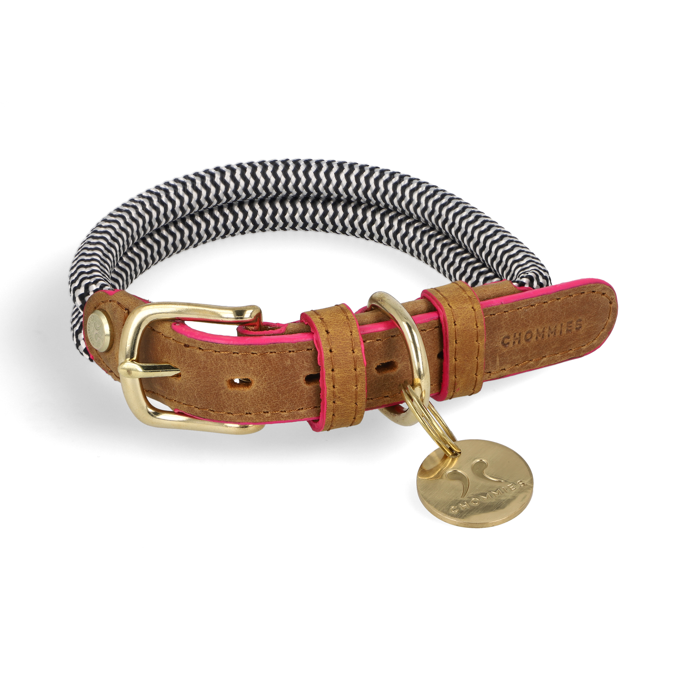 Adjustable Dog Collar | Sandton Pink Edge
